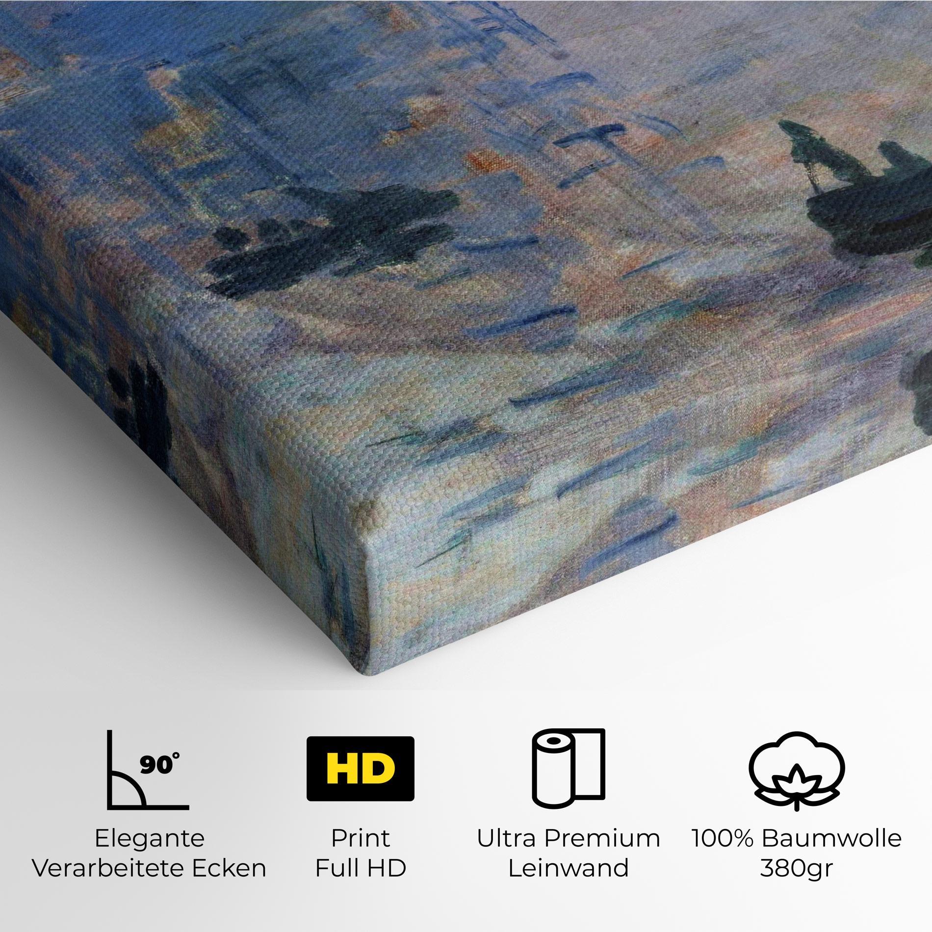 Leinwandbild Sunrise Painting mockup 4