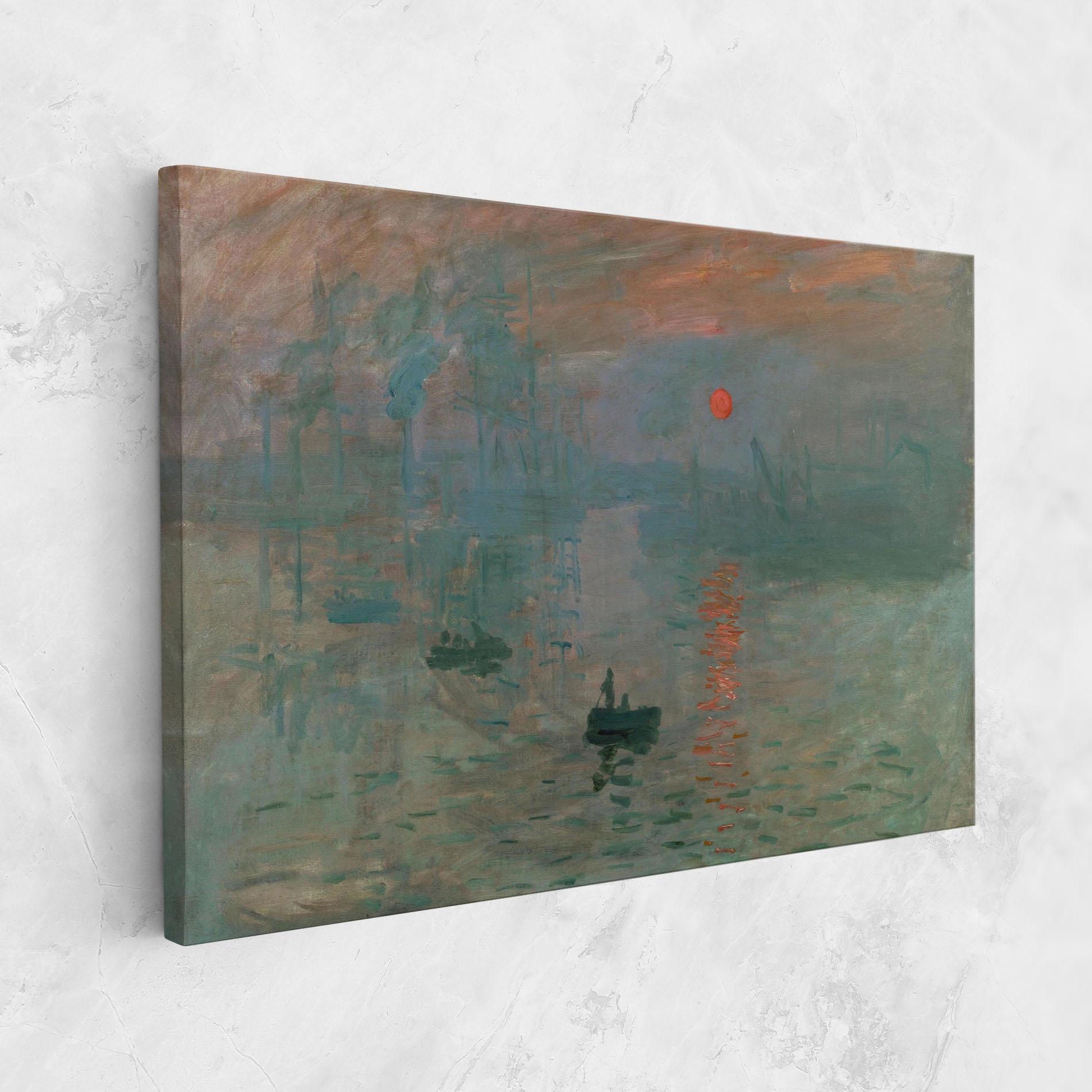 Leinwandbild Monet Sunrise mockup 1