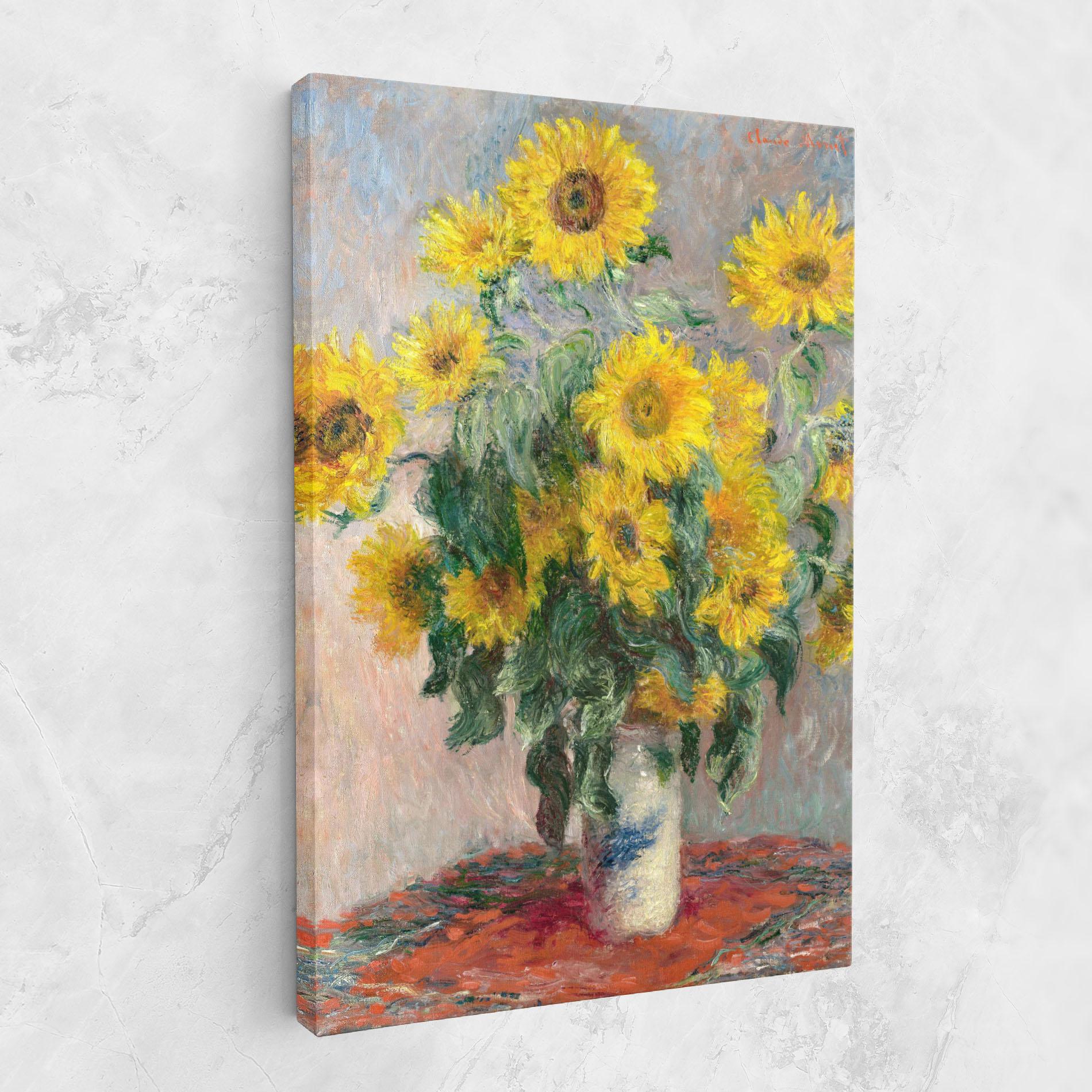 Leinwandbild Bouquet Of Sunflowers 1881 mockup 1