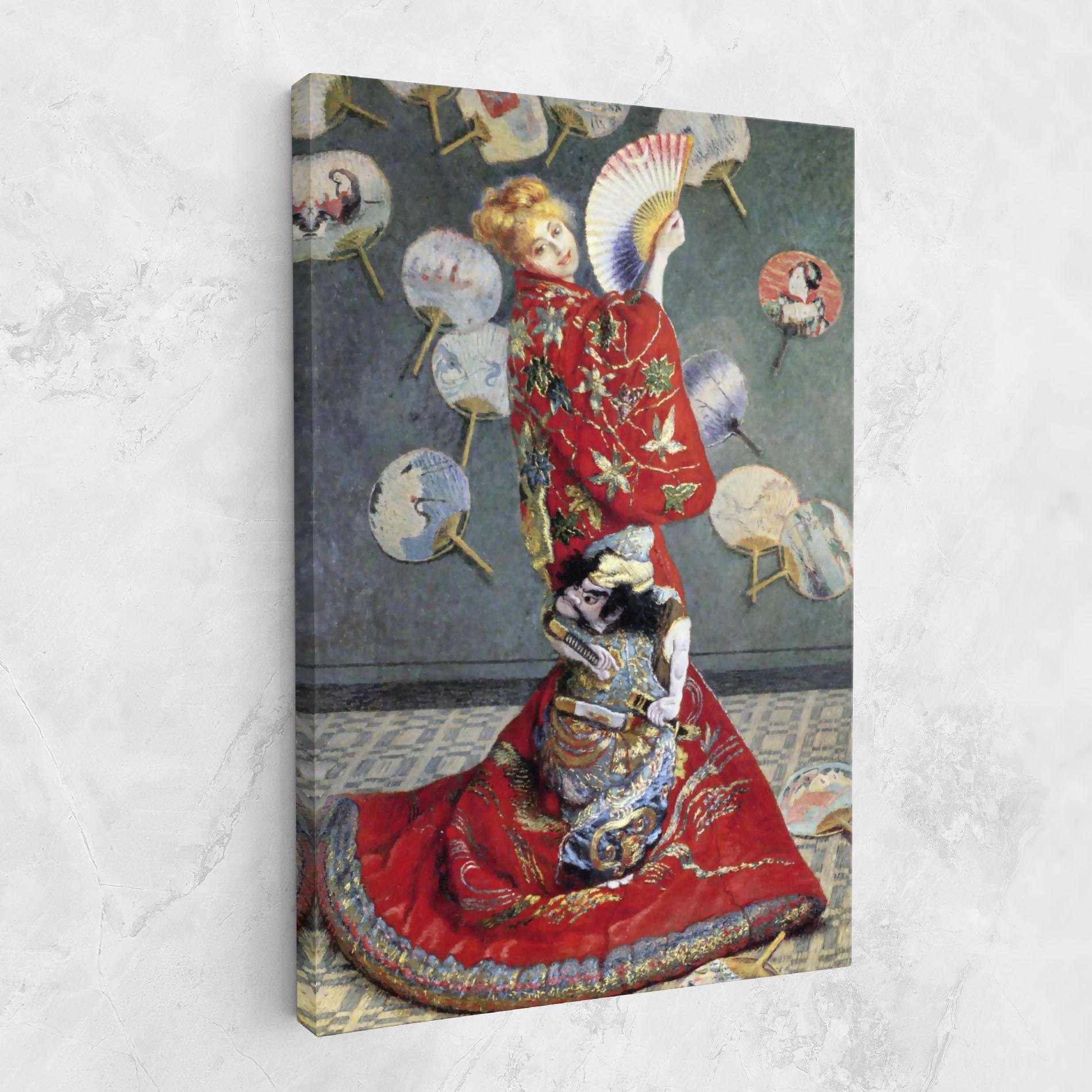 Leinwandbild Camille Monet In Japanese Costume mockup 1