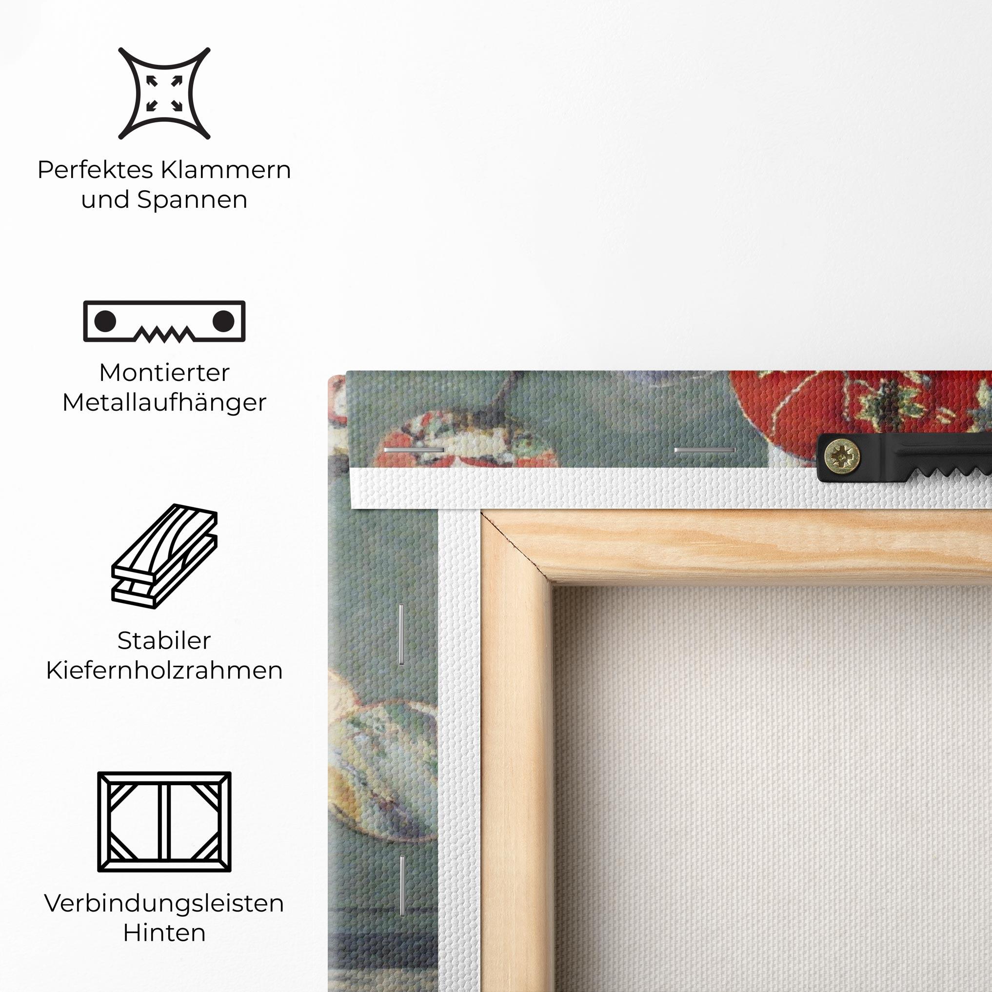 Leinwandbild Camille Monet In Japanese Costume mockup 5