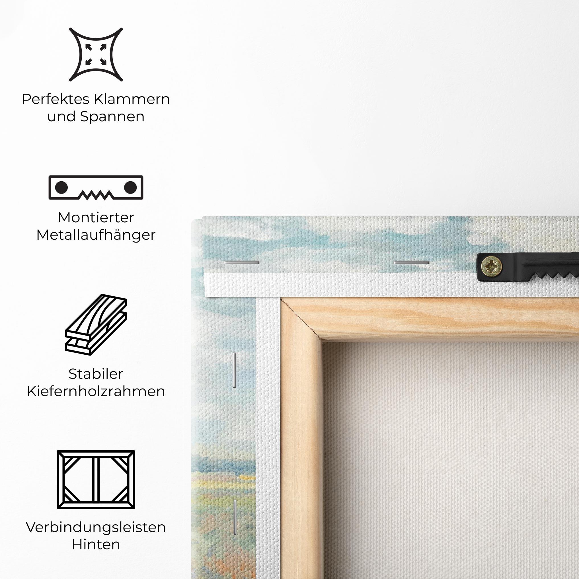 Leinwandbild Monet's Landscape Background mockup 5