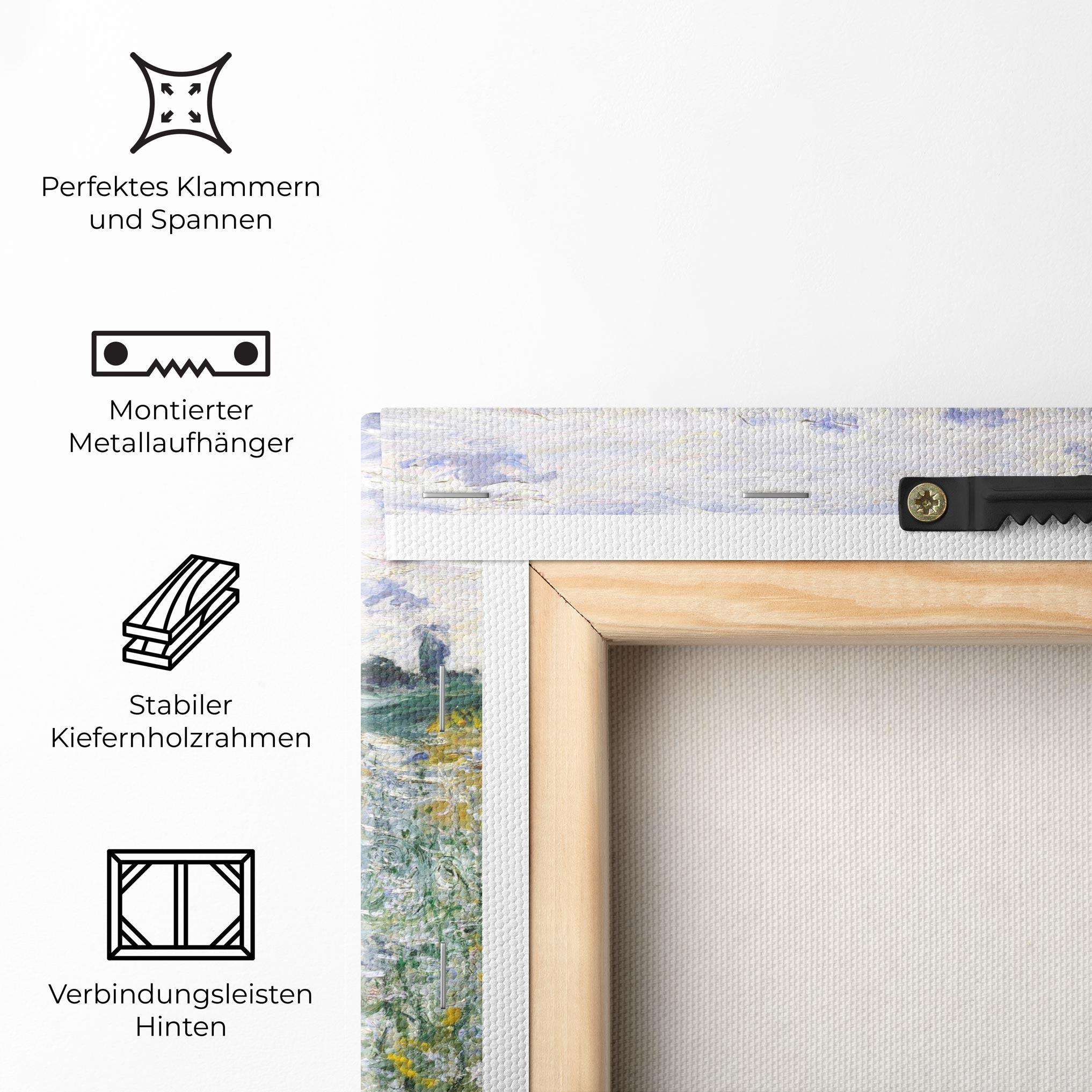 Leinwandbild Near Vetheuil mockup 5