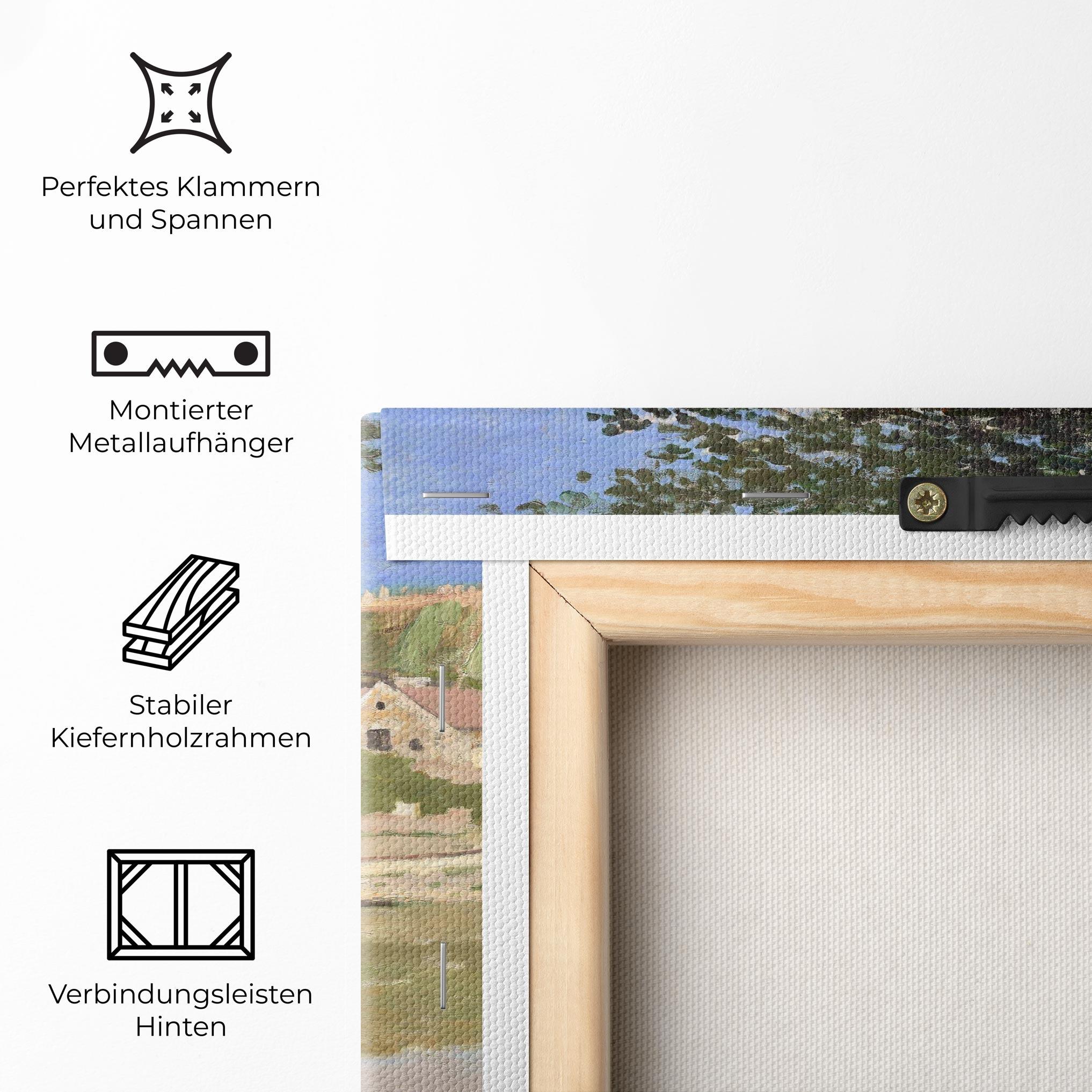 Leinwandbild On The Bank Of The Seine mockup 5