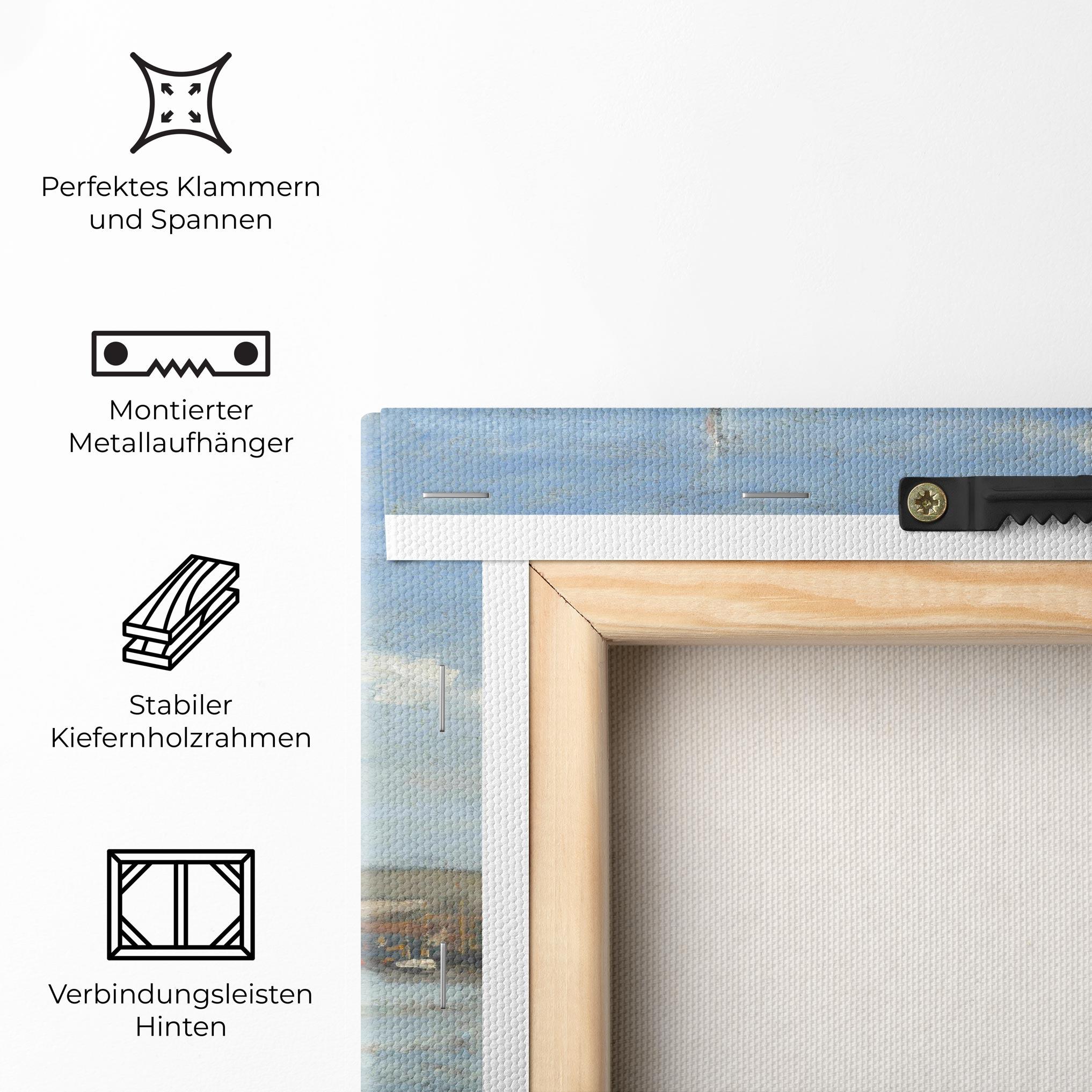 Leinwandbild Ships At Rouen mockup 5