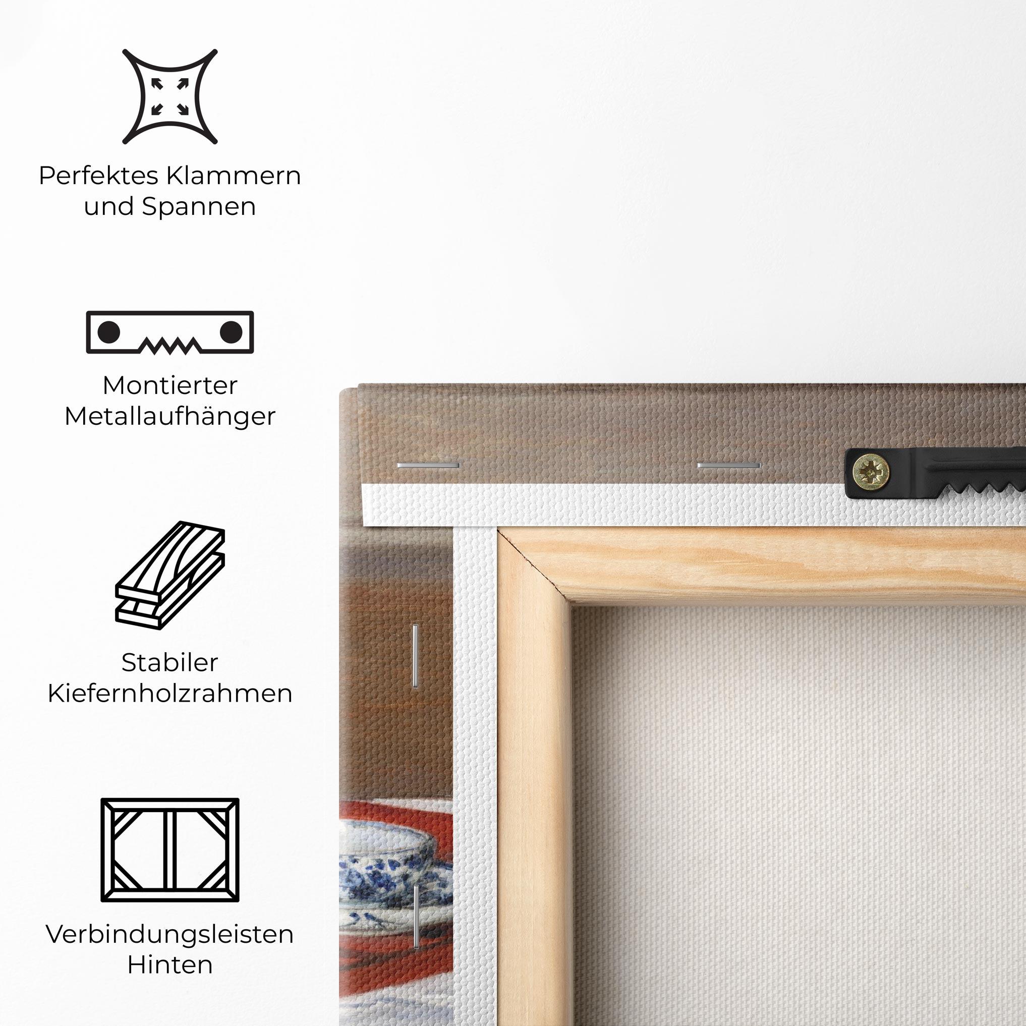 Leinwandbild Tea Service mockup 5