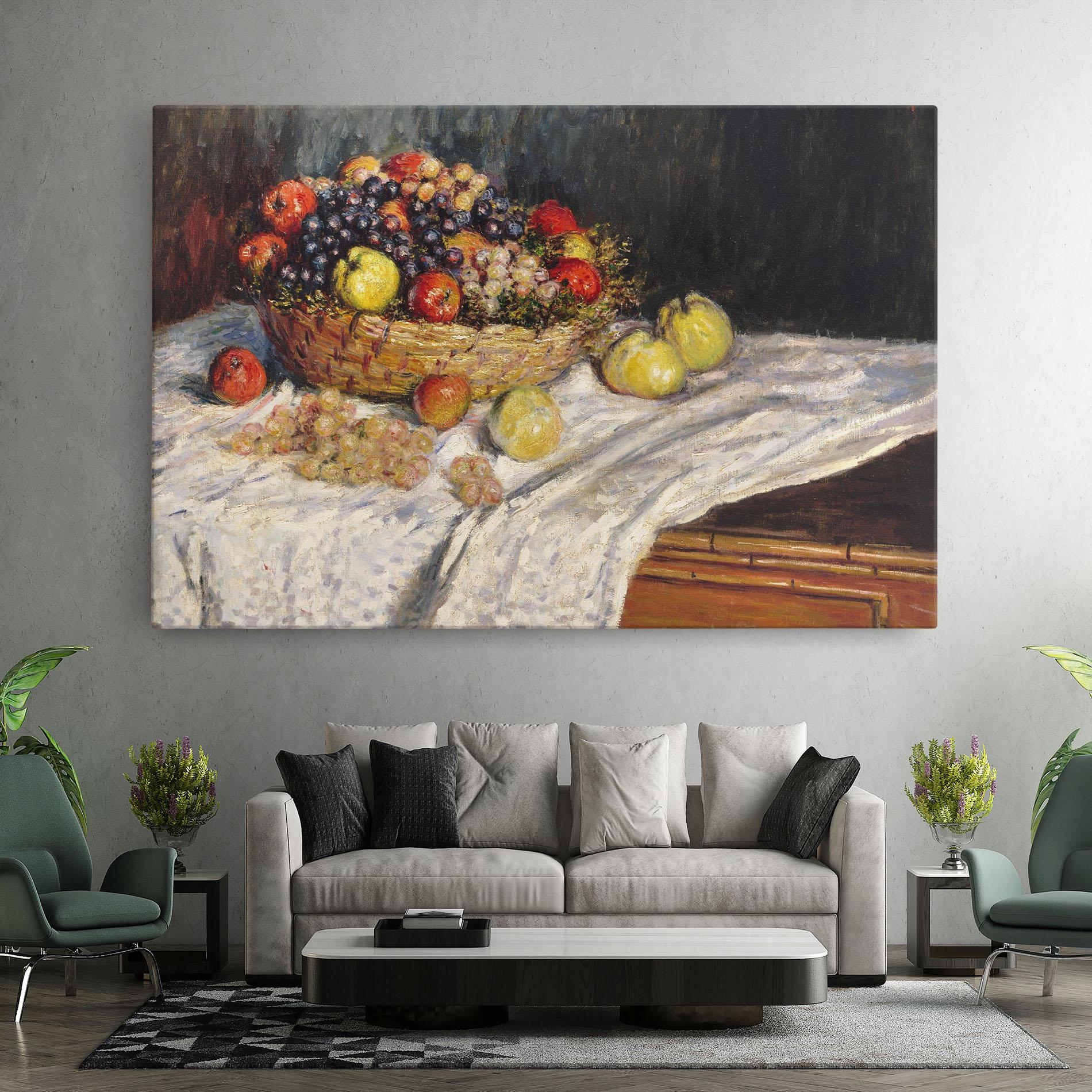 Leinwandbild Apples And Grapes mockup 7