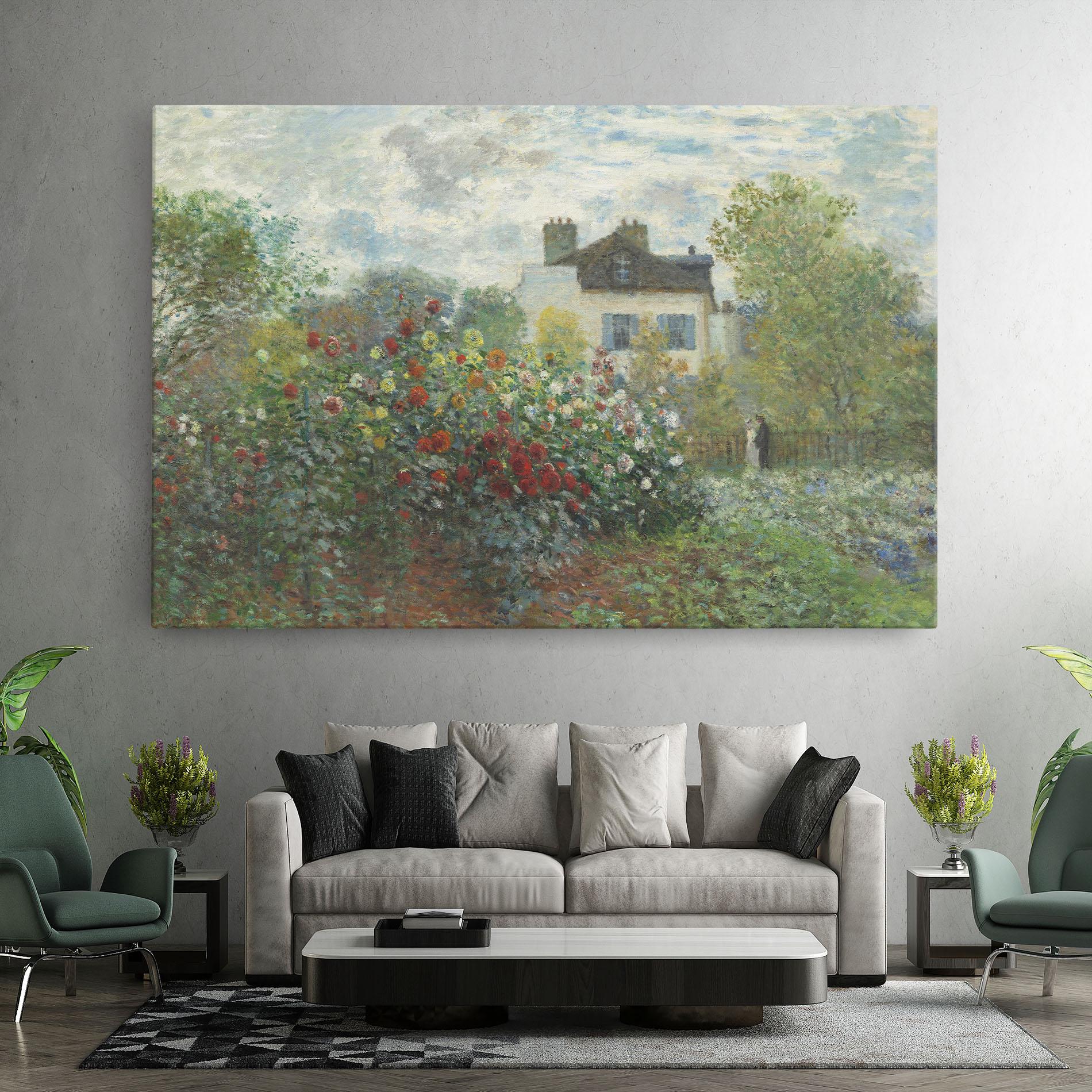 Leinwandbild Garden In Argenteuilt mockup 7