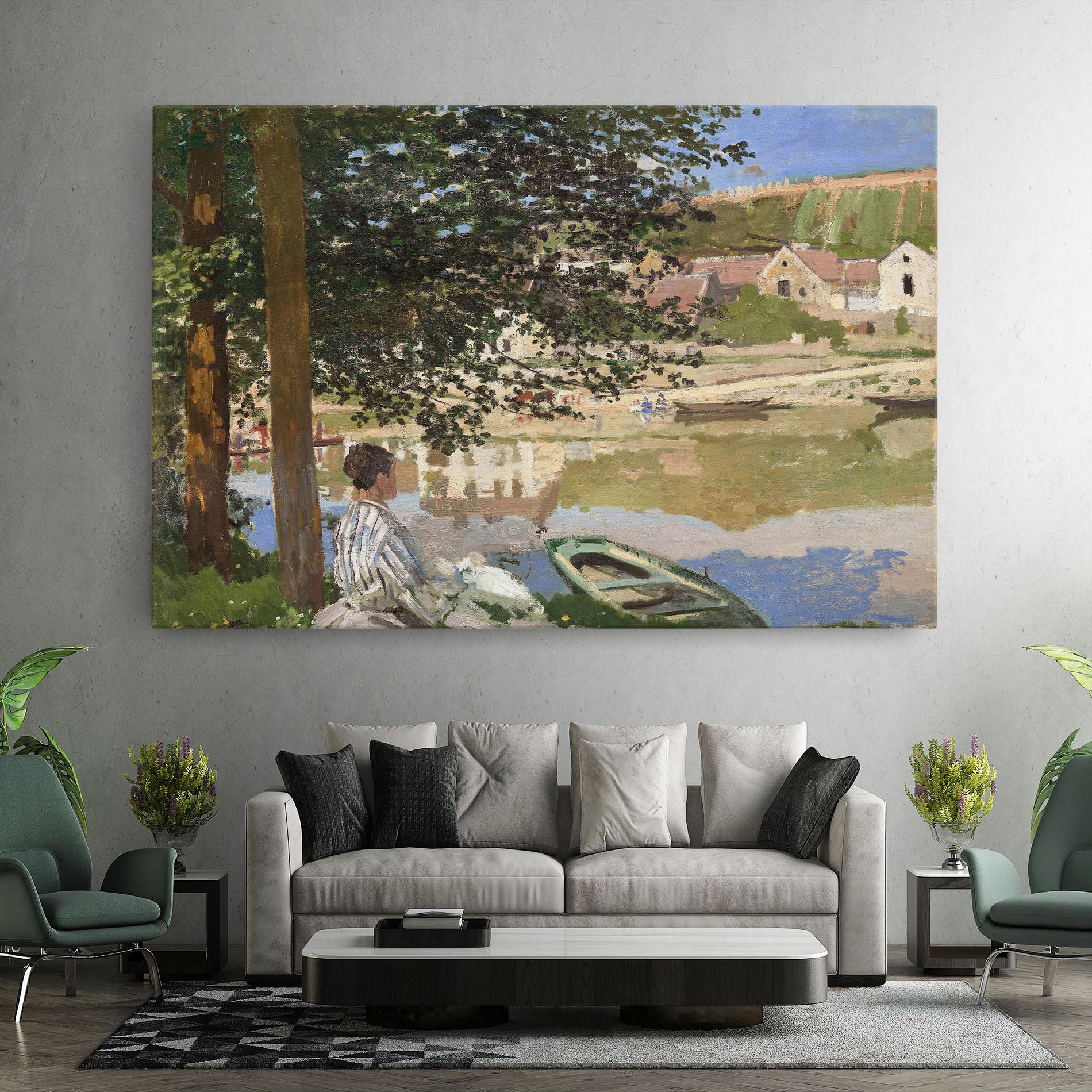 Leinwandbild On The Bank Of The Seine mockup 7