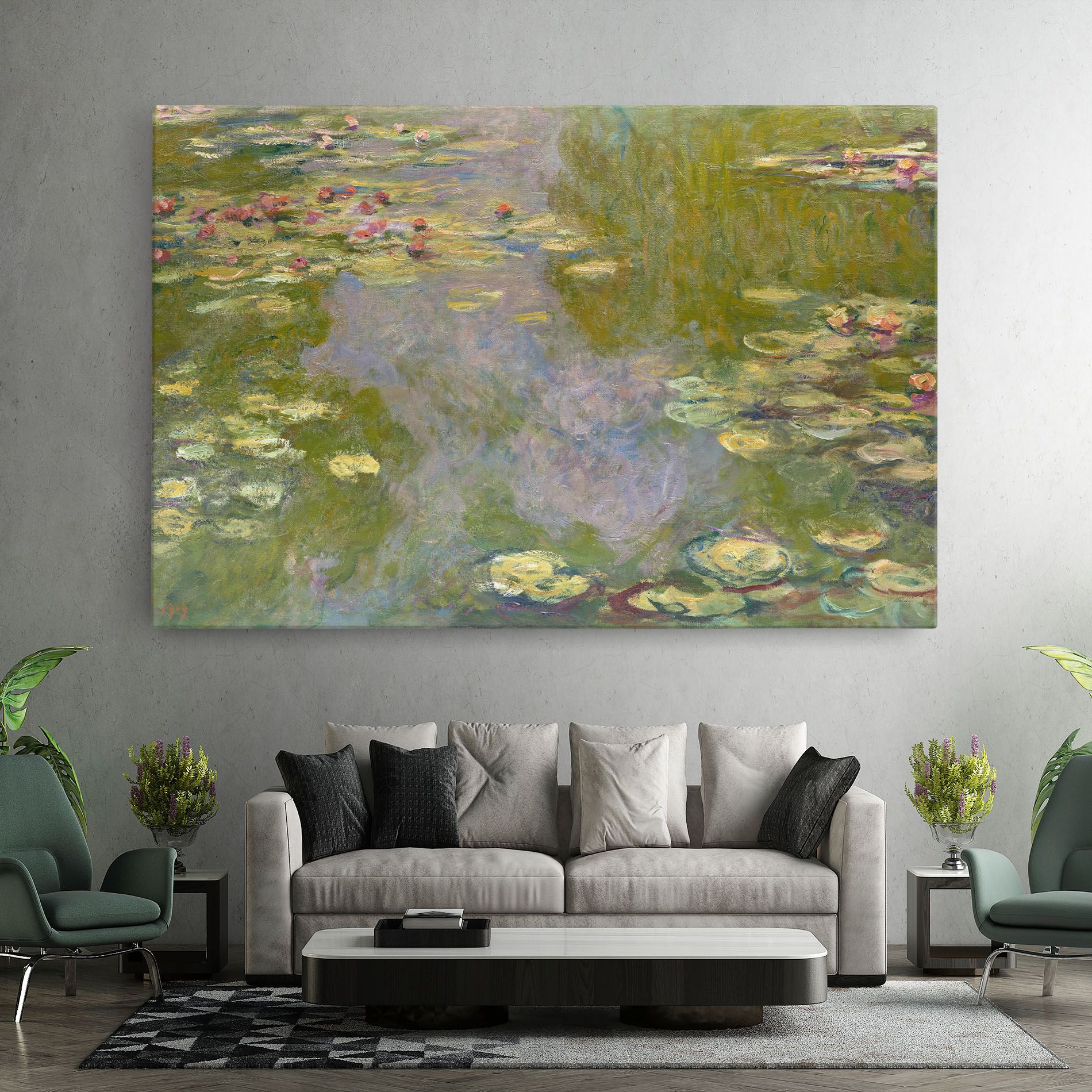 Water Lilies Monet mockup 7