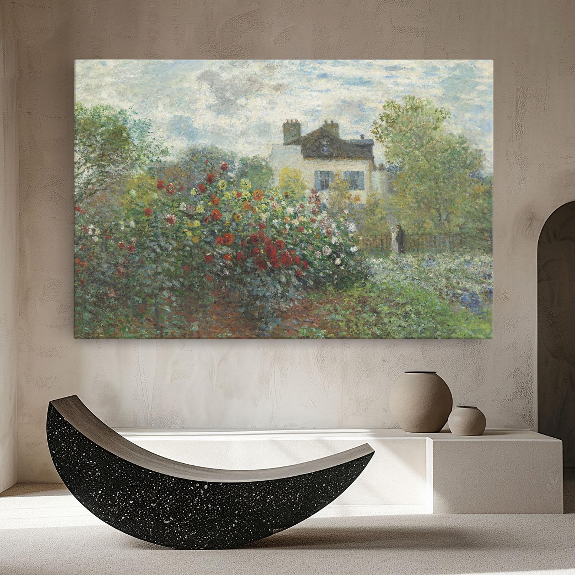 Leinwandbild Garden In Argenteuilt mockup 8