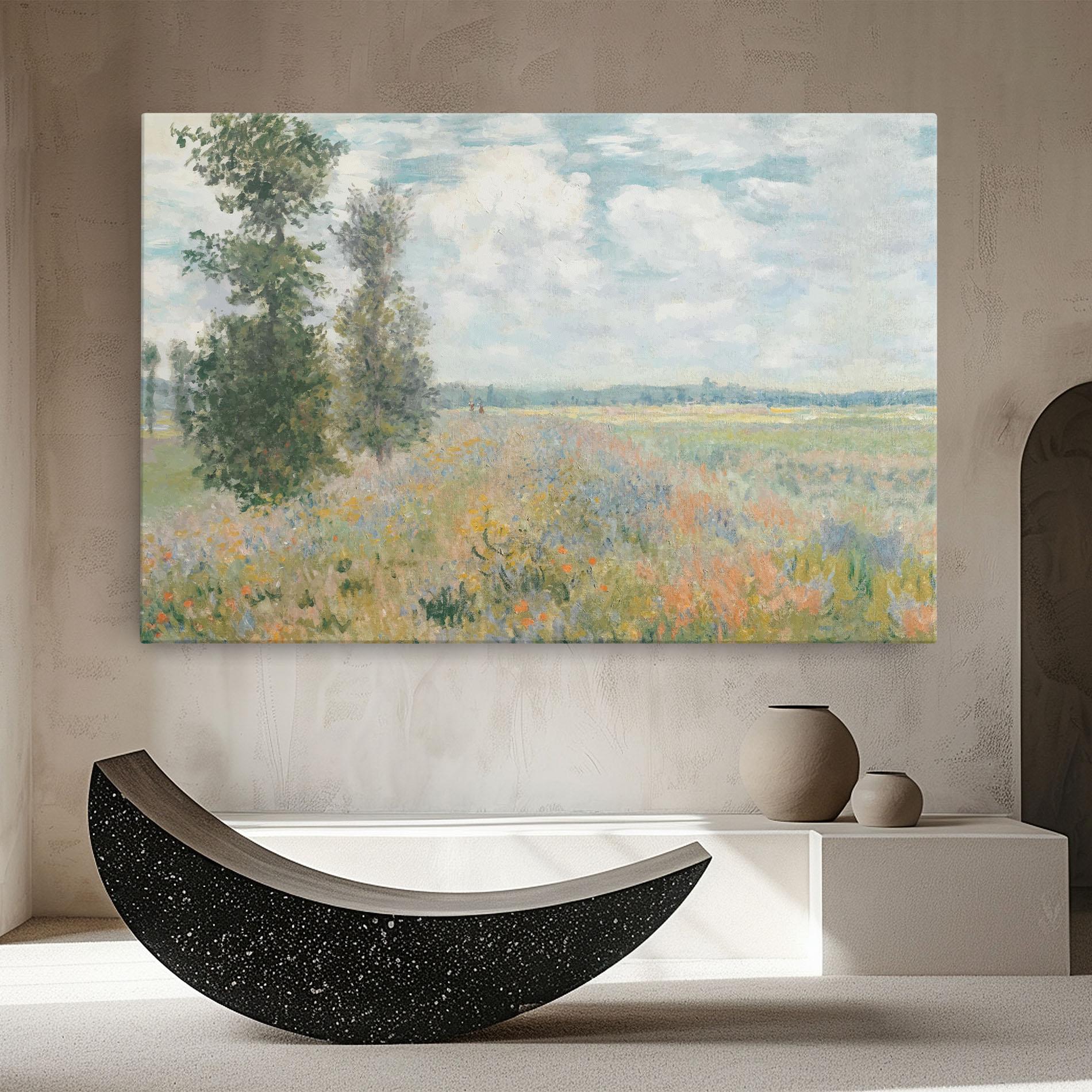 Leinwandbild Monet's Landscape Background mockup 8