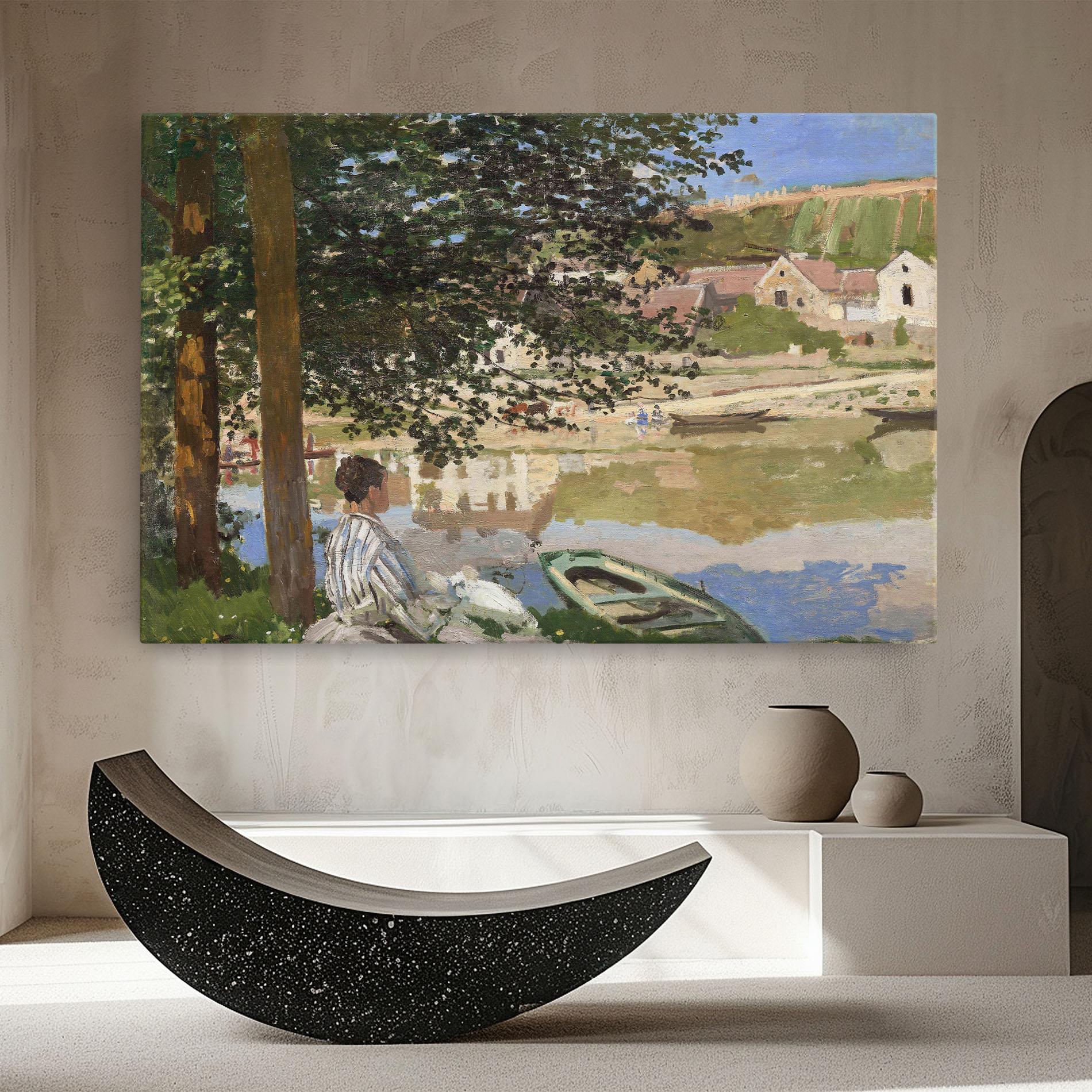 Leinwandbild On The Bank Of The Seine mockup 8