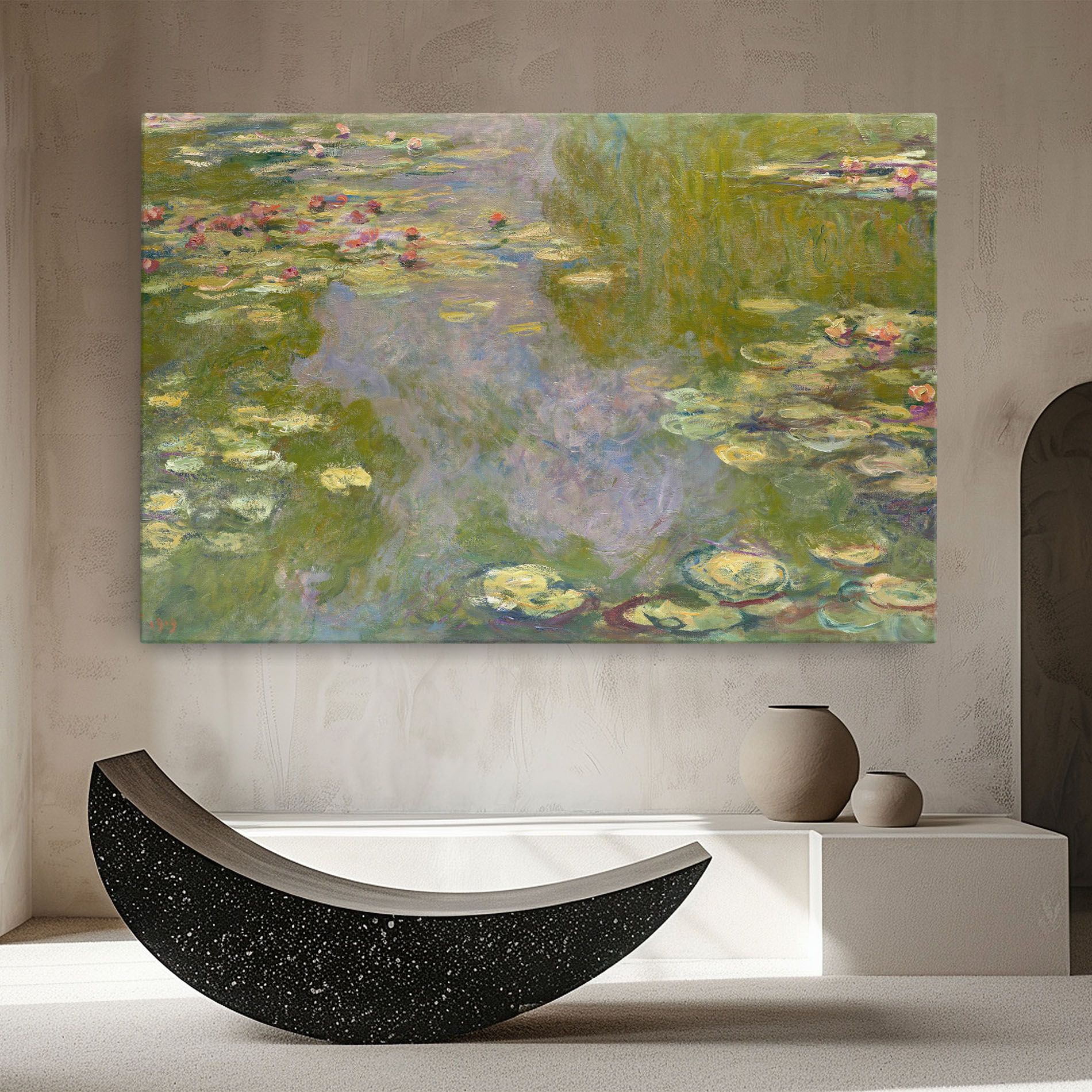 Water Lilies Monet mockup 8