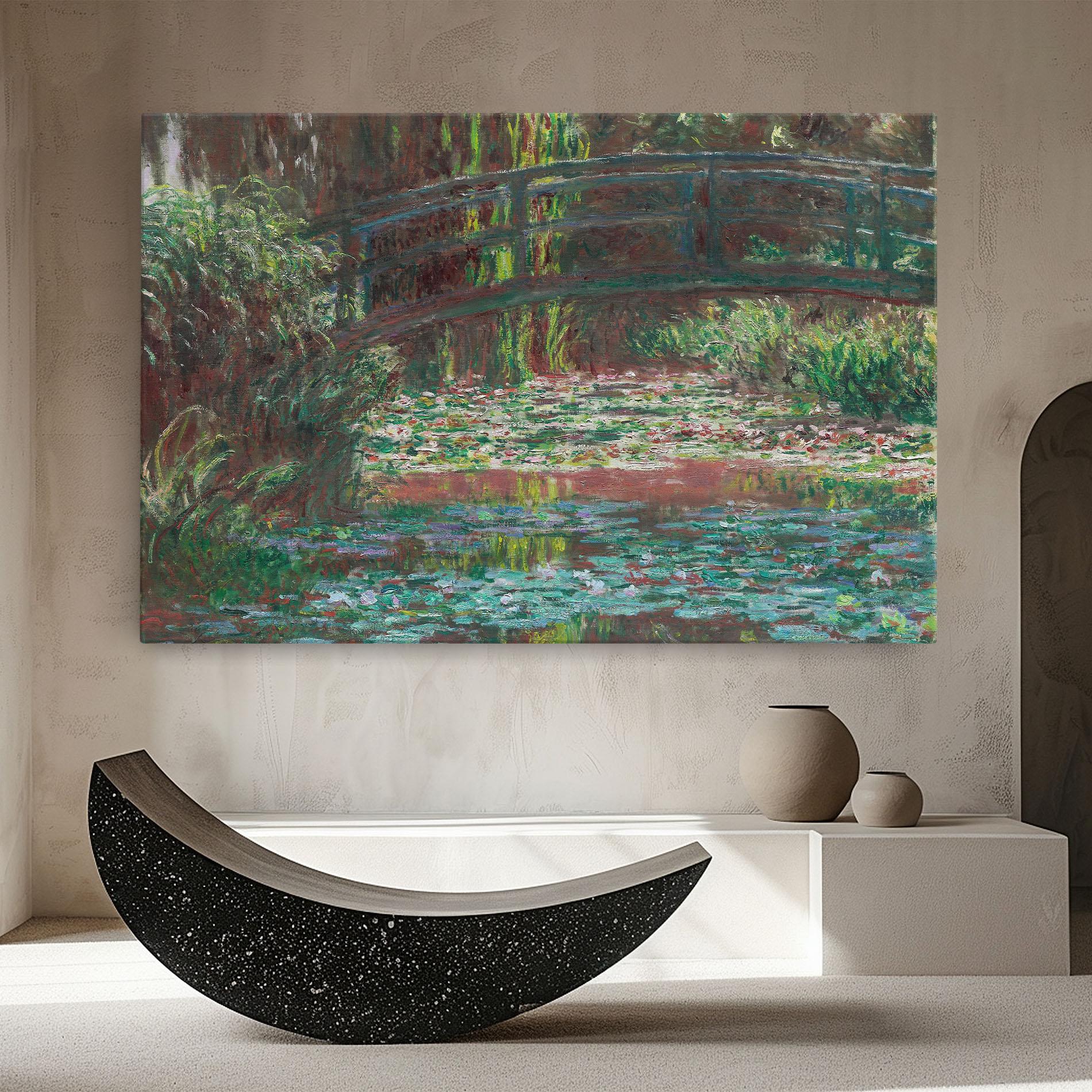 Leinwandbild Water Lily Pond mockup 8