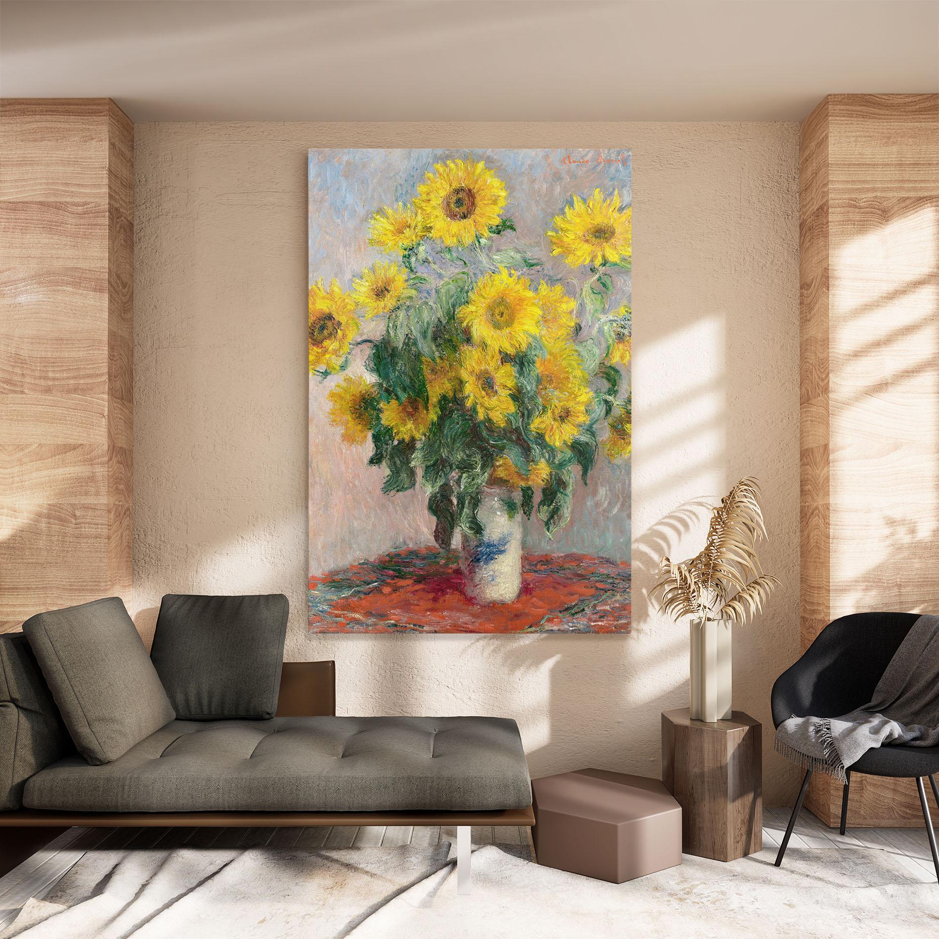 Leinwandbild Bouquet Of Sunflowers 1881 mockup 8