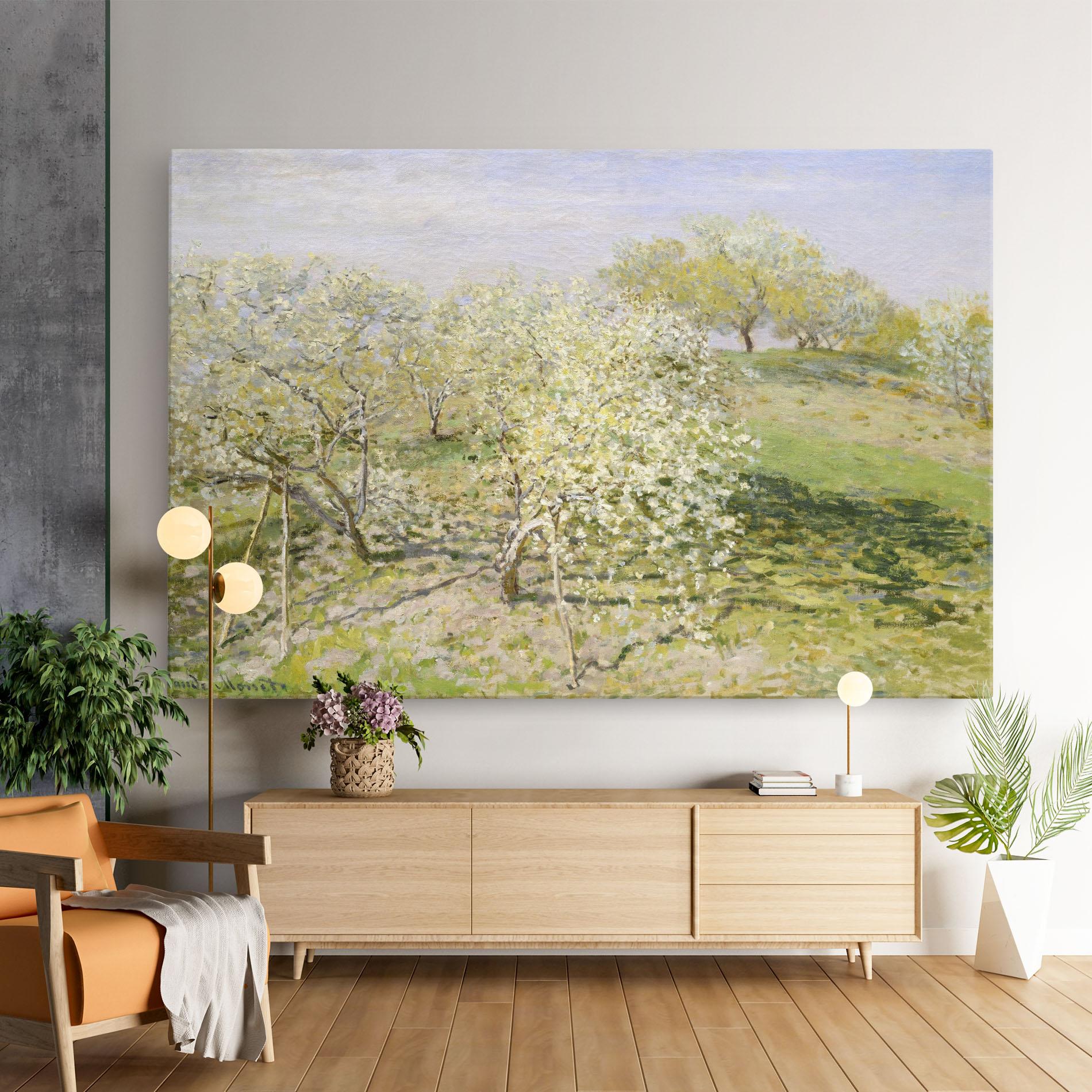 Leinwandbild Fruit Trees In Bloom mockup 9