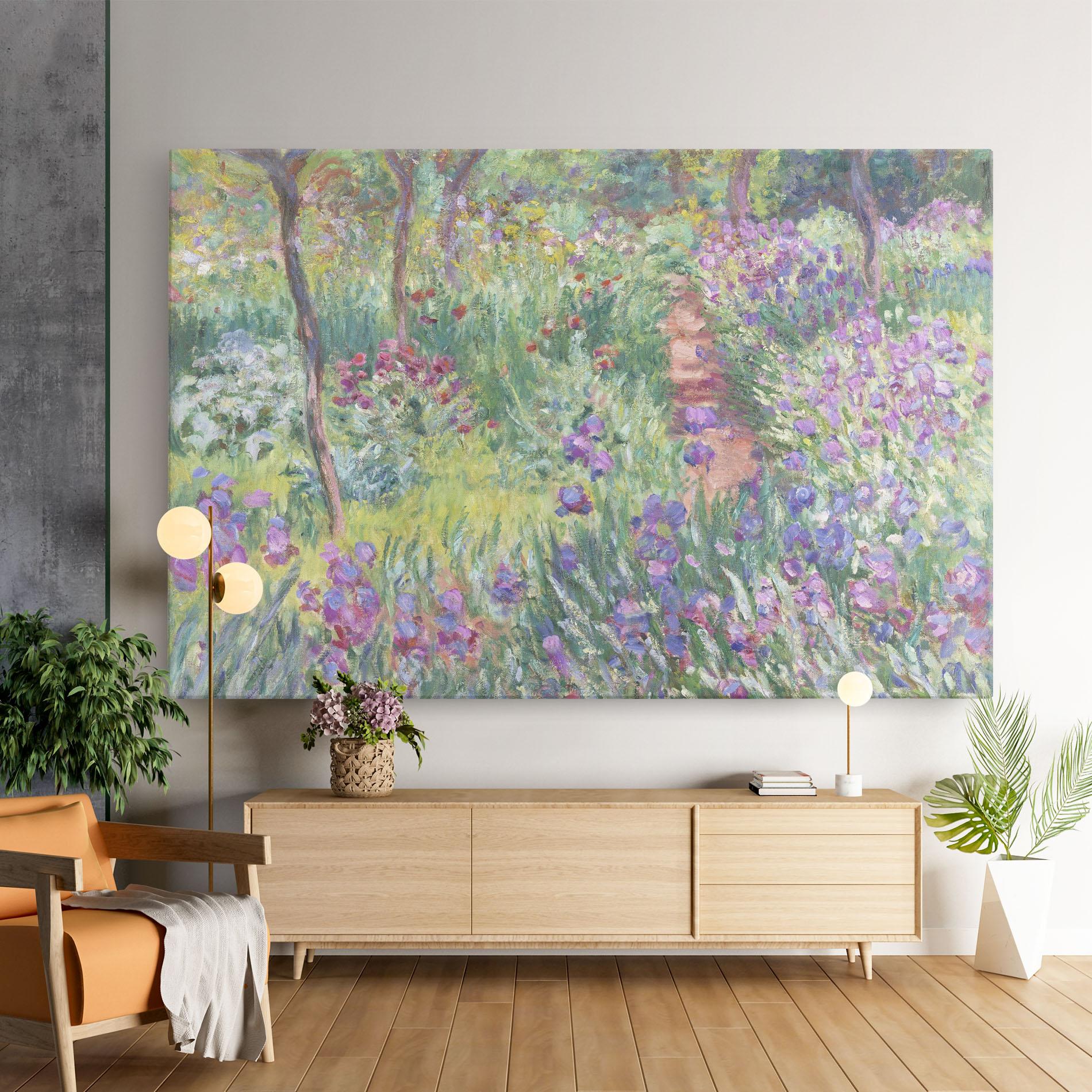 Leinwandbild Garden In Giverny Monet mockup 9