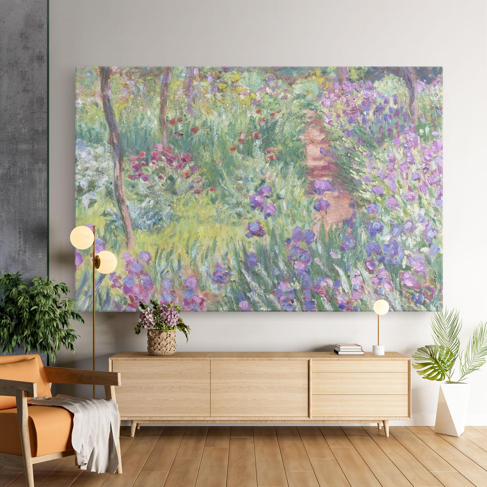 Leinwandbild Garden In Giverny mockup 9