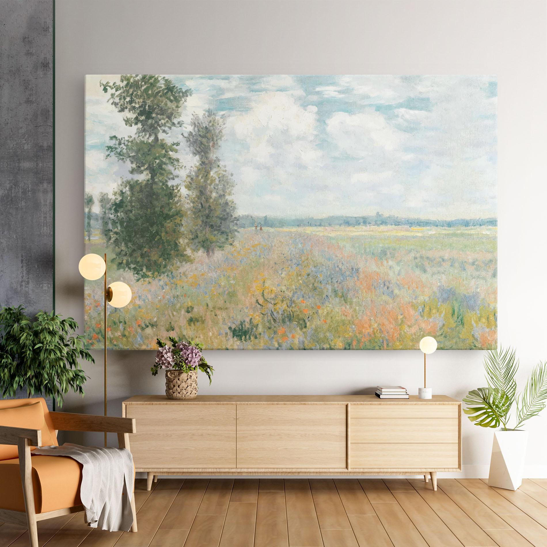Leinwandbild Monet's Landscape Background mockup 9