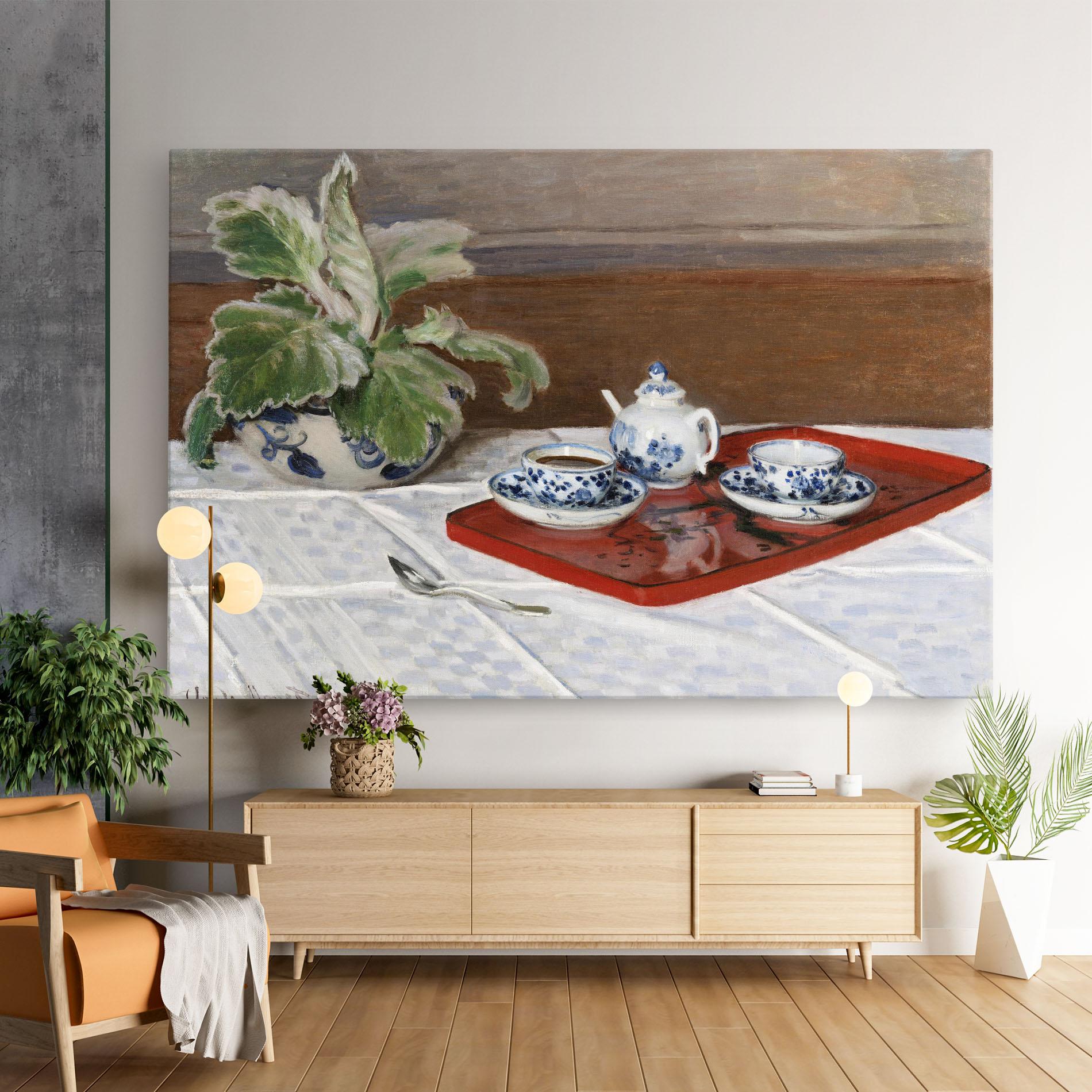 Leinwandbild Tea Service mockup 9