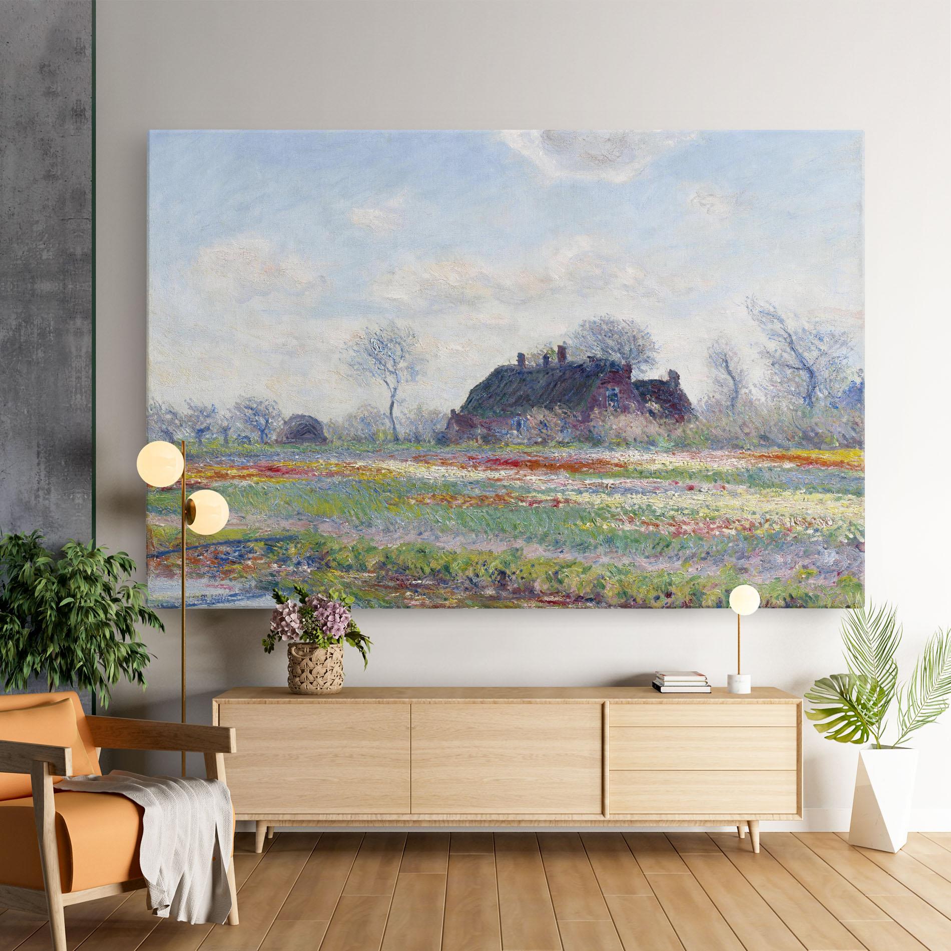 Leinwandbild Tulip Fields At Sassenheim mockup 9