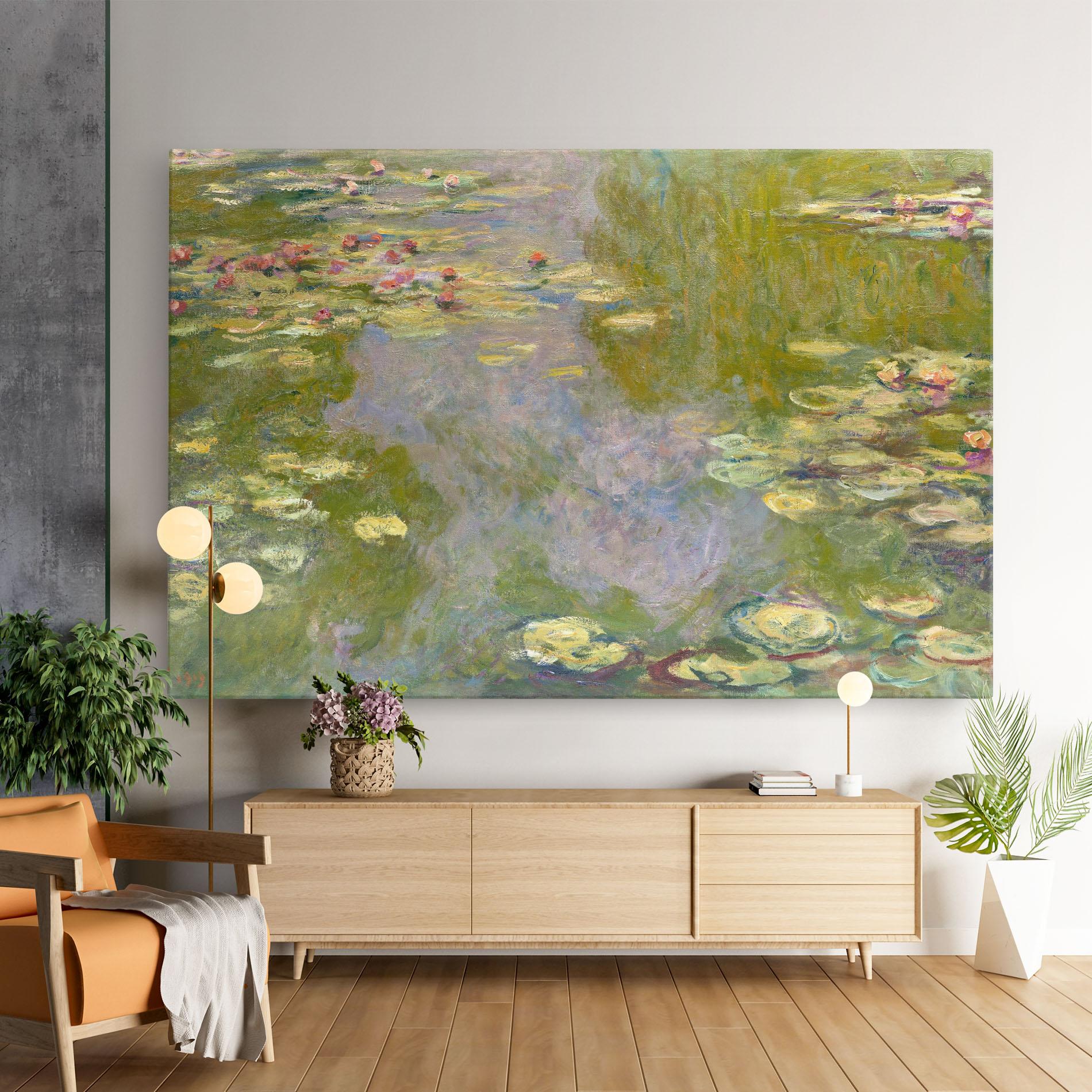 Leinwandbild Water Lilies Monet mockup 9