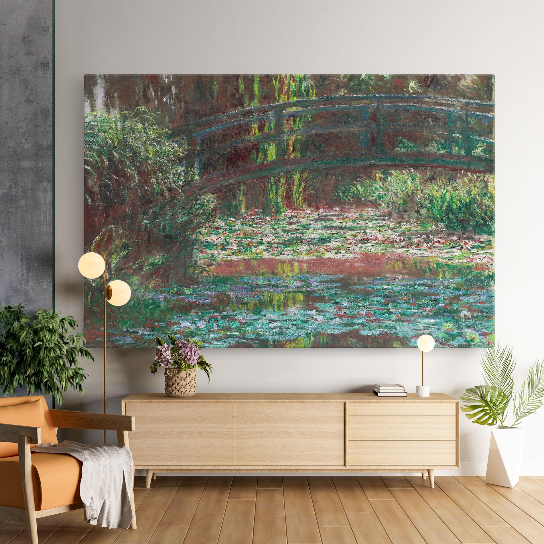 Leinwandbild Water Lily Pond mockup 9
