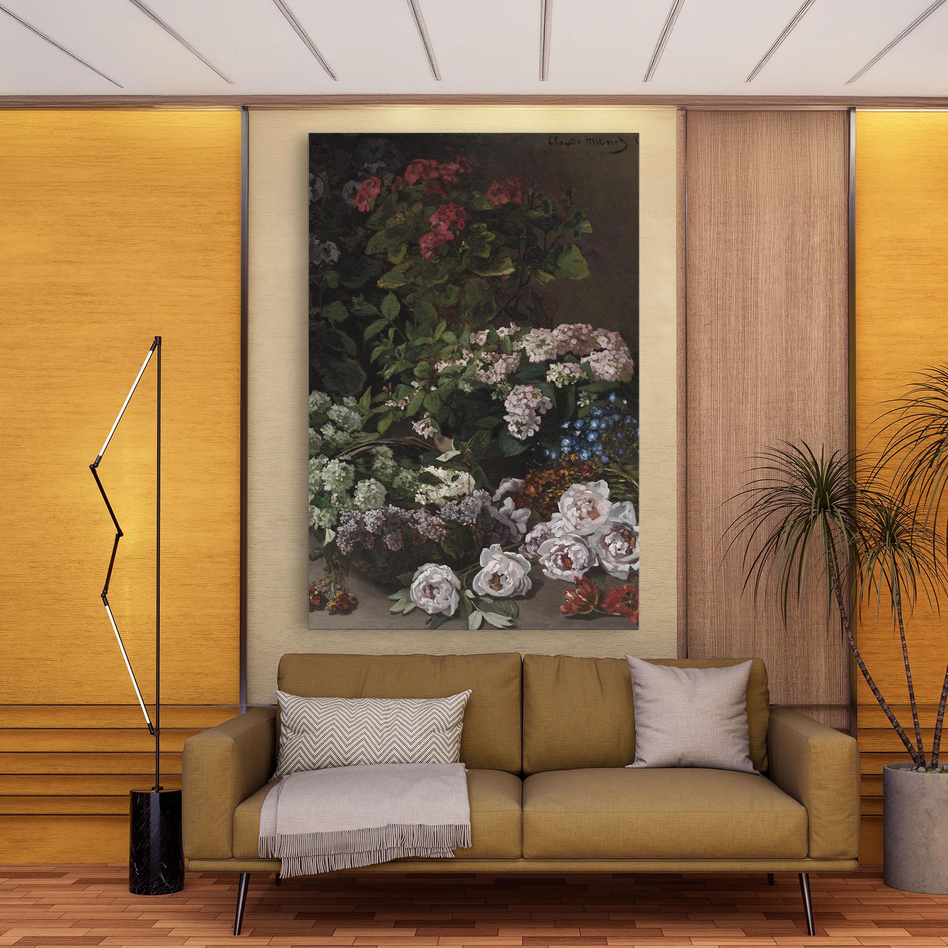 Leinwandbild Spring Flowers Monet mockup 9