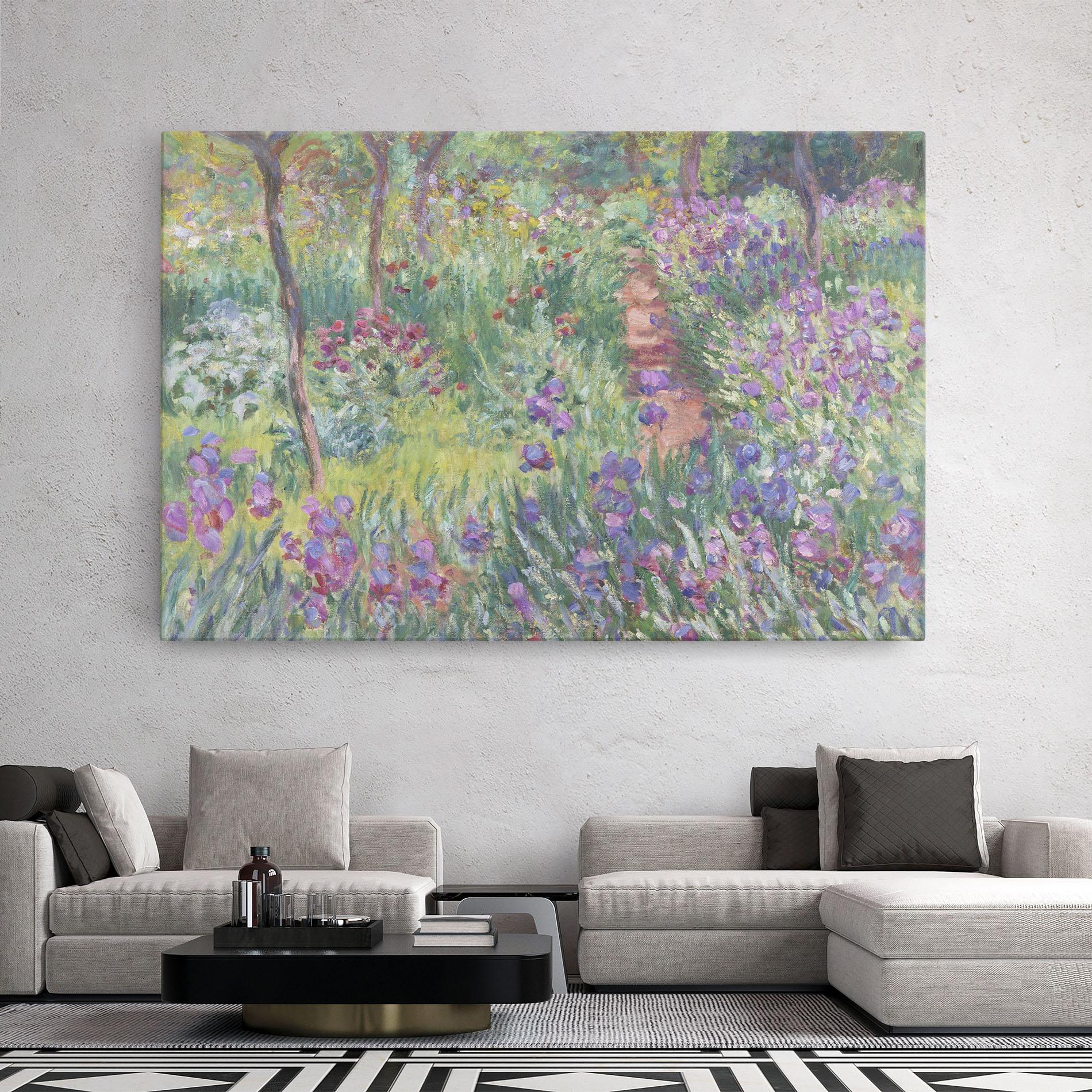 Leinwandbild Garden In Giverny Monet mockup 2