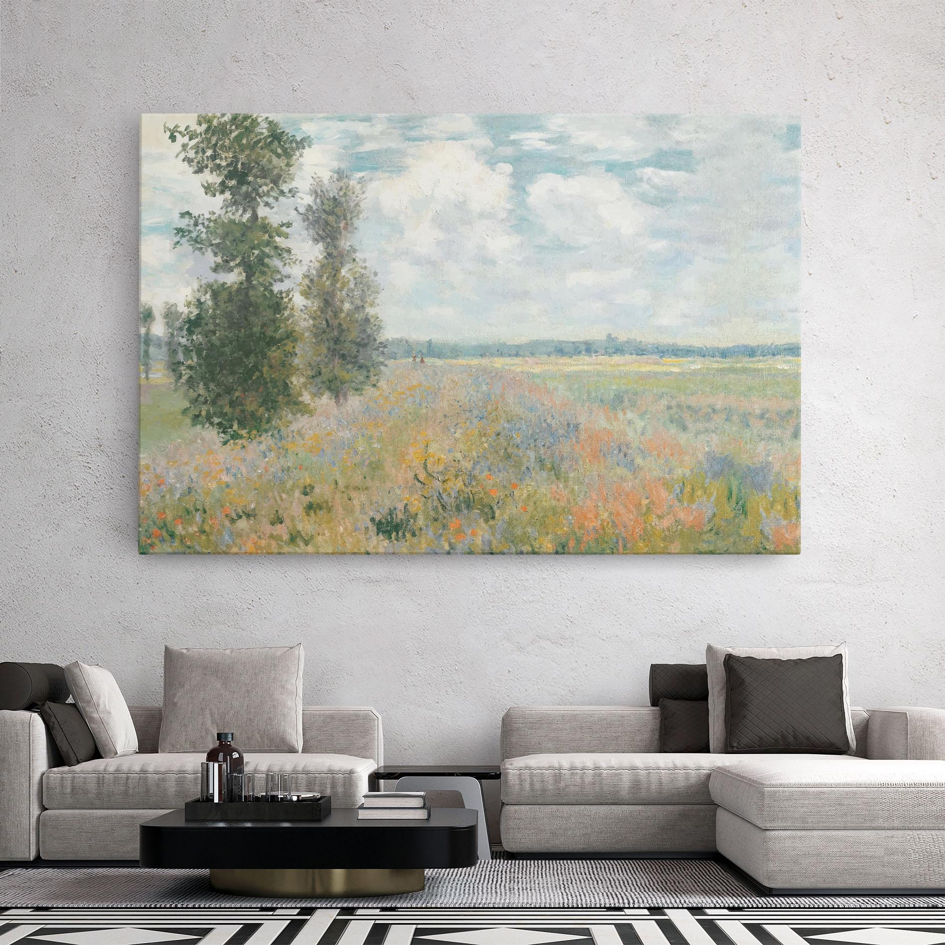 Leinwandbild Monet's Landscape Background mockup 2