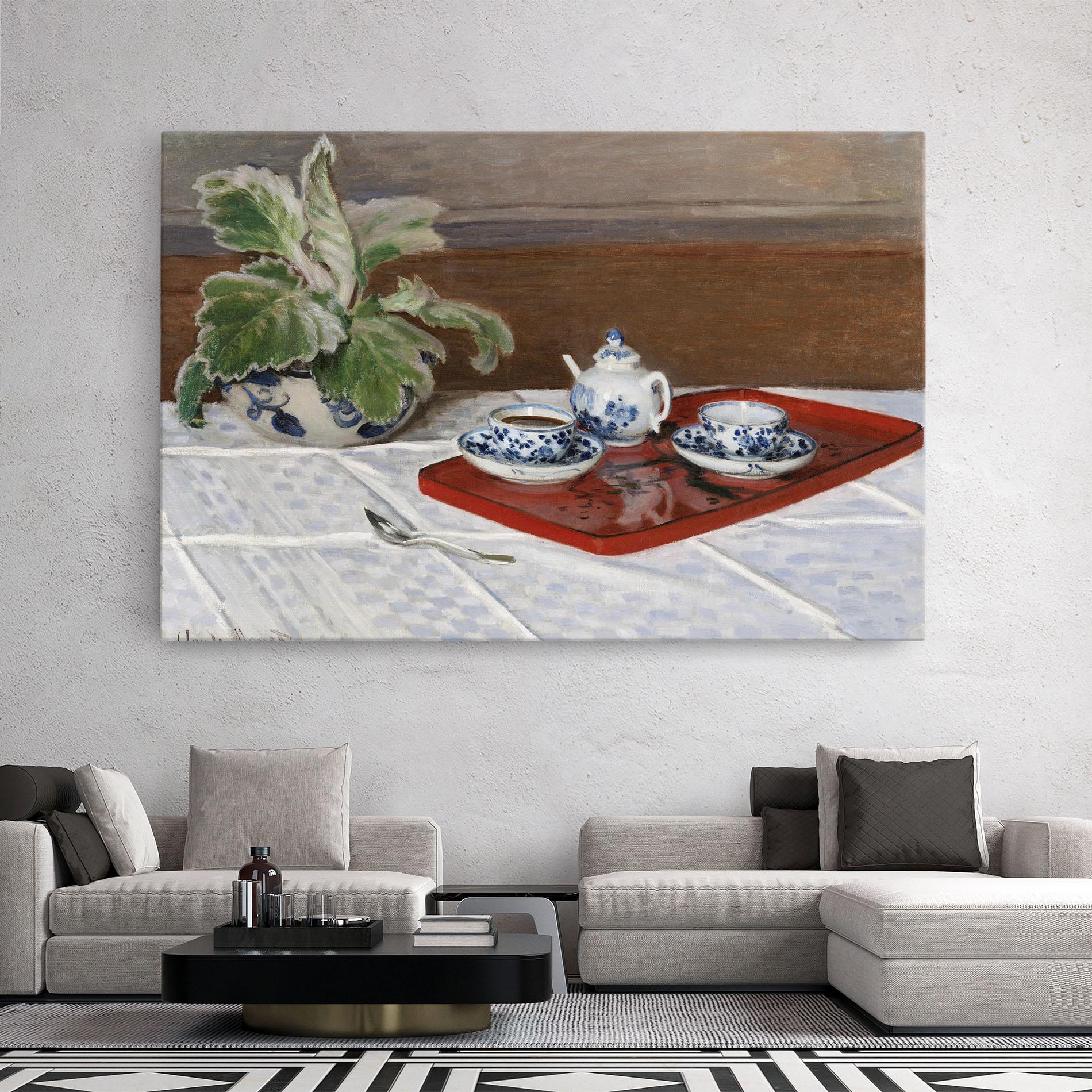 Leinwandbild Tea Service mockup 2