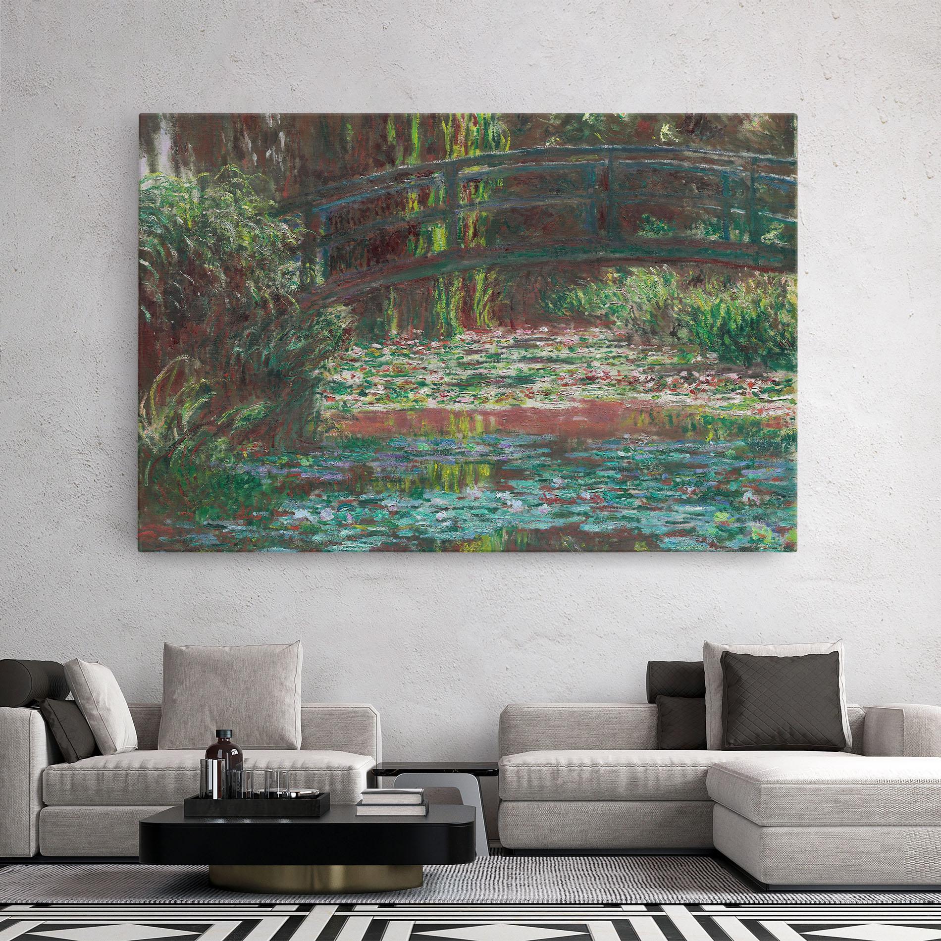 Leinwandbild Water Lily Pond mockup 2