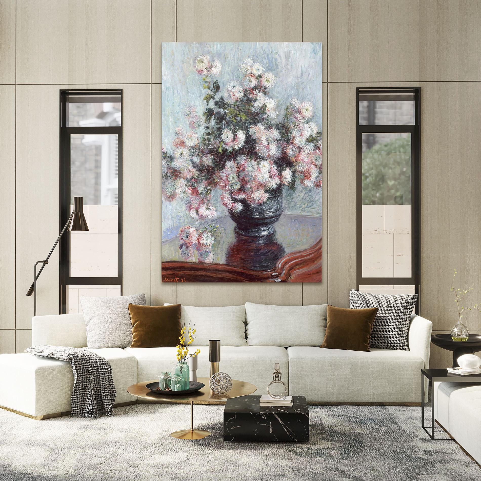 Leinwandbild Chrysanthemums mockup 2