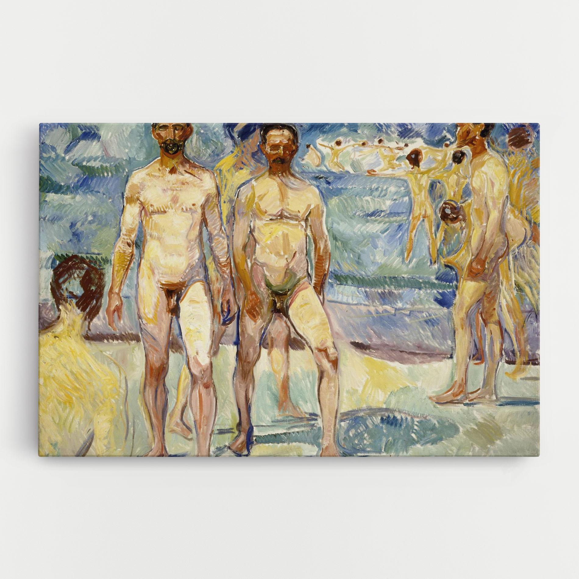 Leinwandbild Bathing Men mockup 0