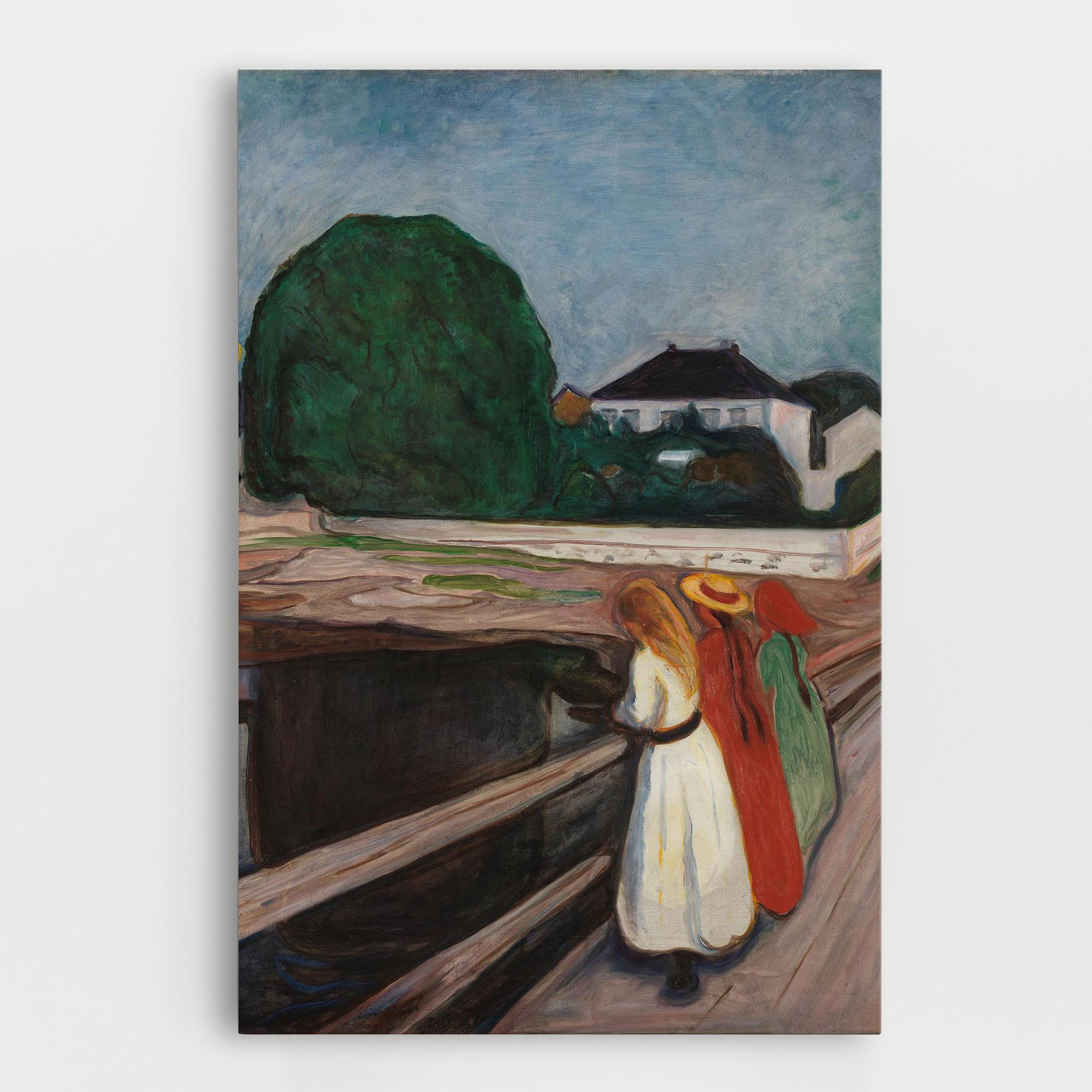 Leinwandbild Girls On The Bridge mockup 0