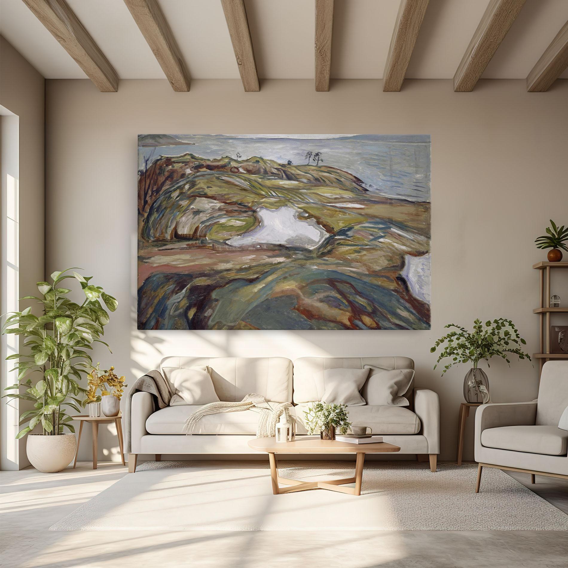 Leinwandbild Coastal Landscape mockup 6