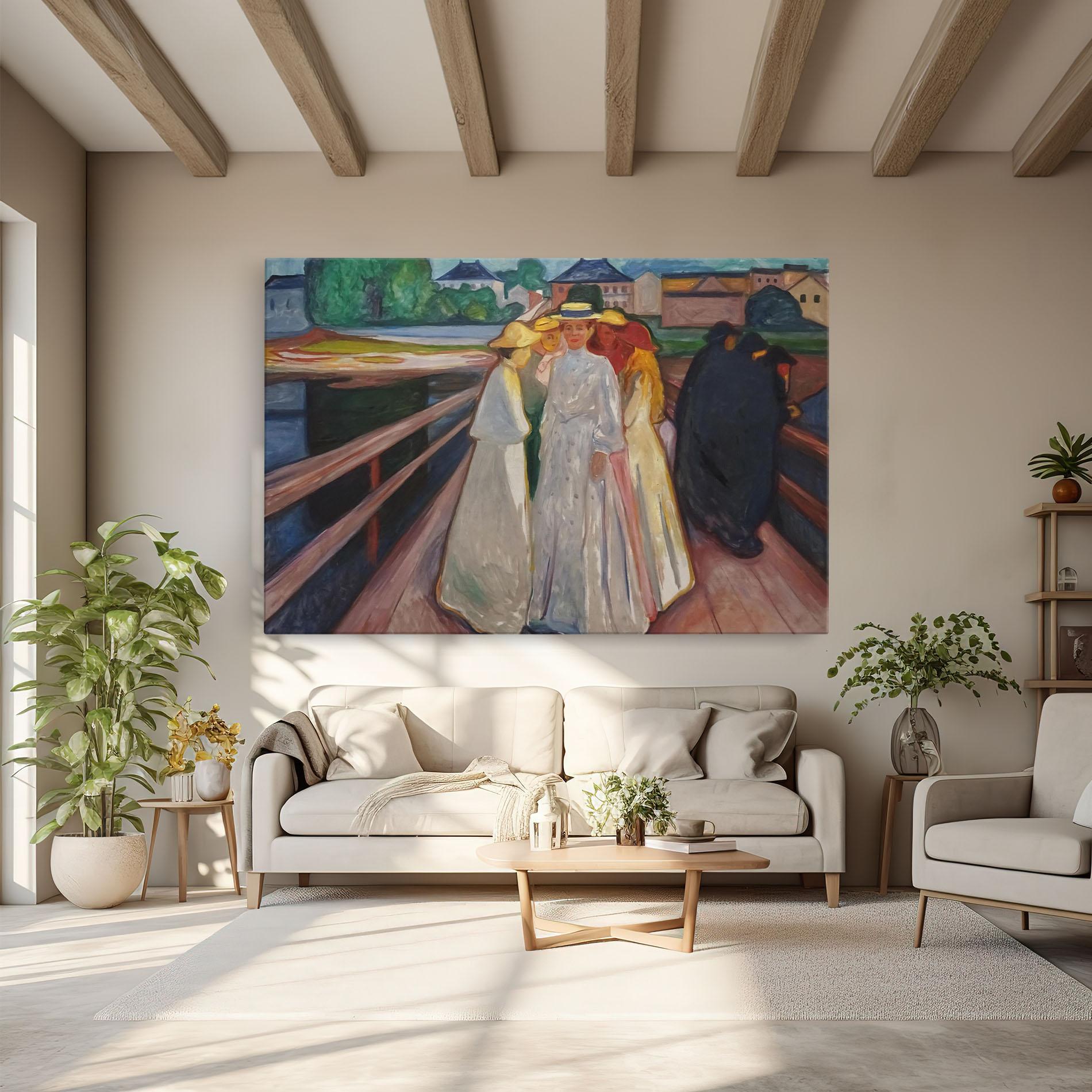 Leinwandbild Munch Art mockup 6