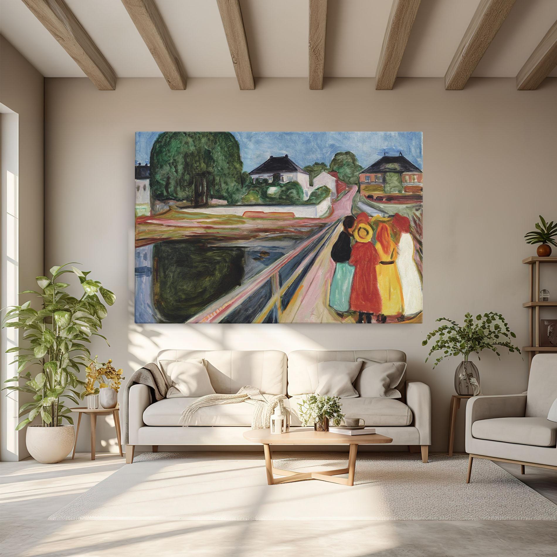 Leinwandbild Pikene Pa Broen mockup 6