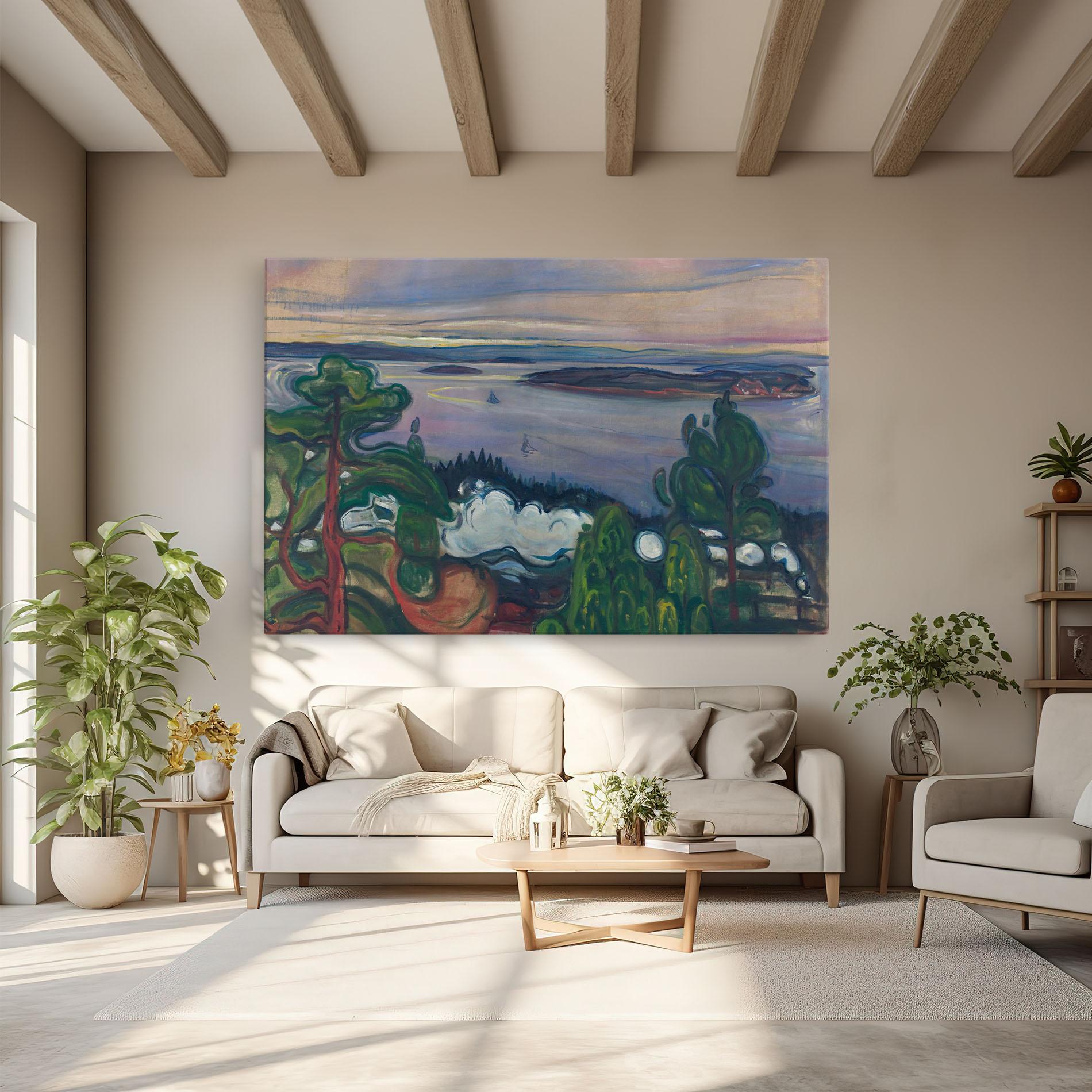 Leinwandbild Train Smoke mockup 6