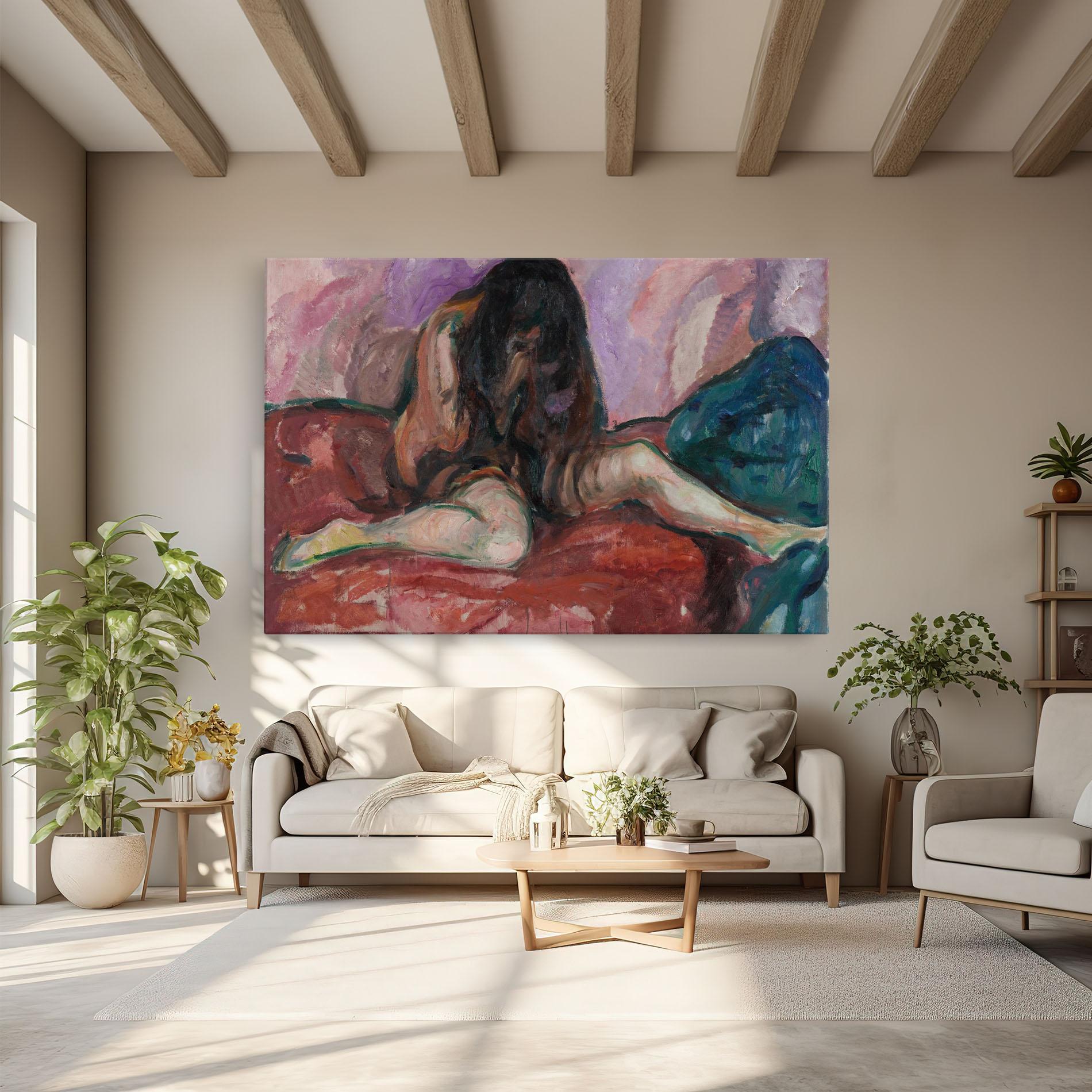 Leinwandbild Weeping Nude mockup 6