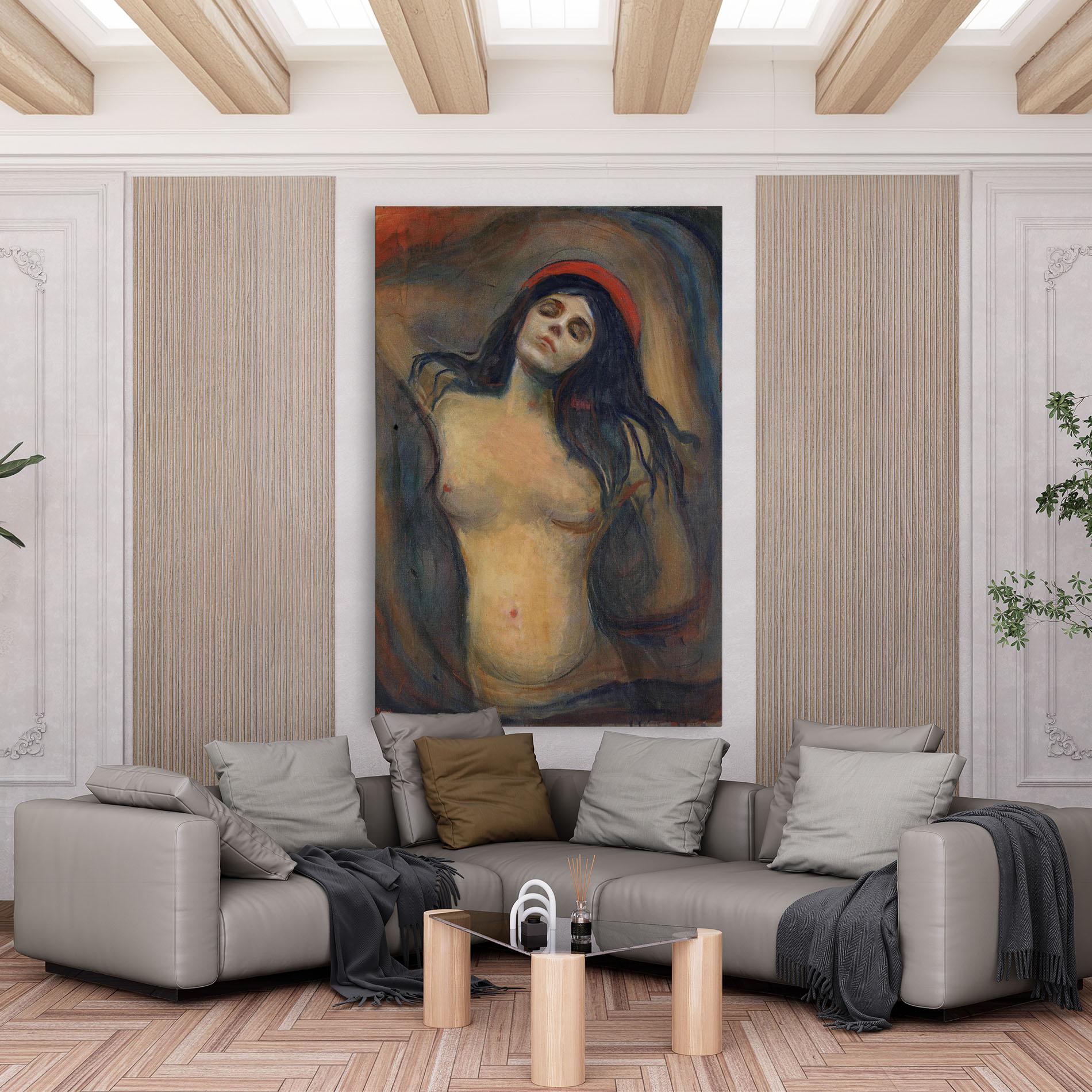Leinwandbild Madonna Oil Painting mockup 6