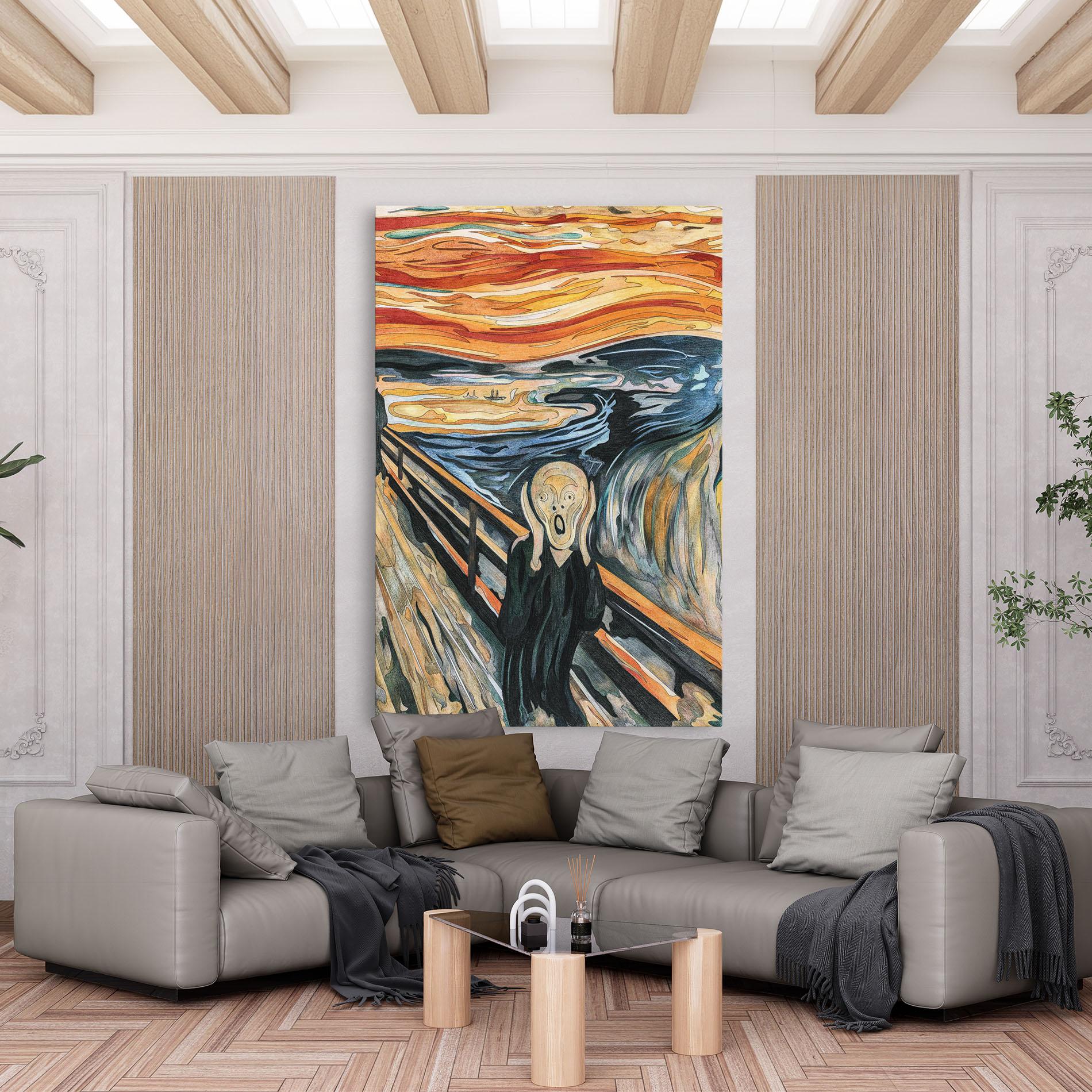 Leinwandbild The Scream mockup 6