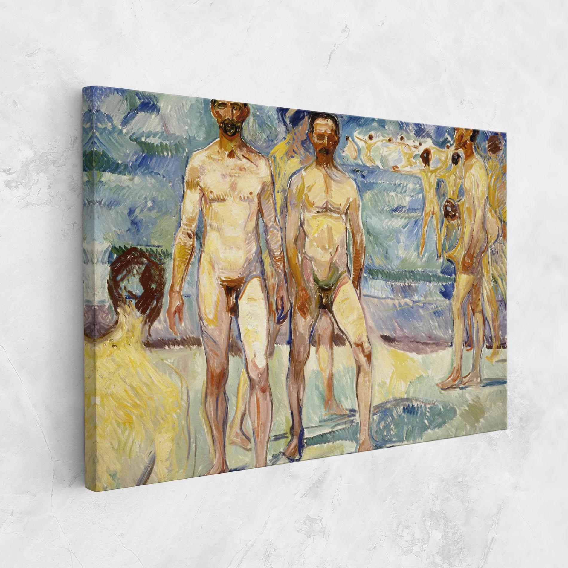 Leinwandbild Bathing Men mockup 1