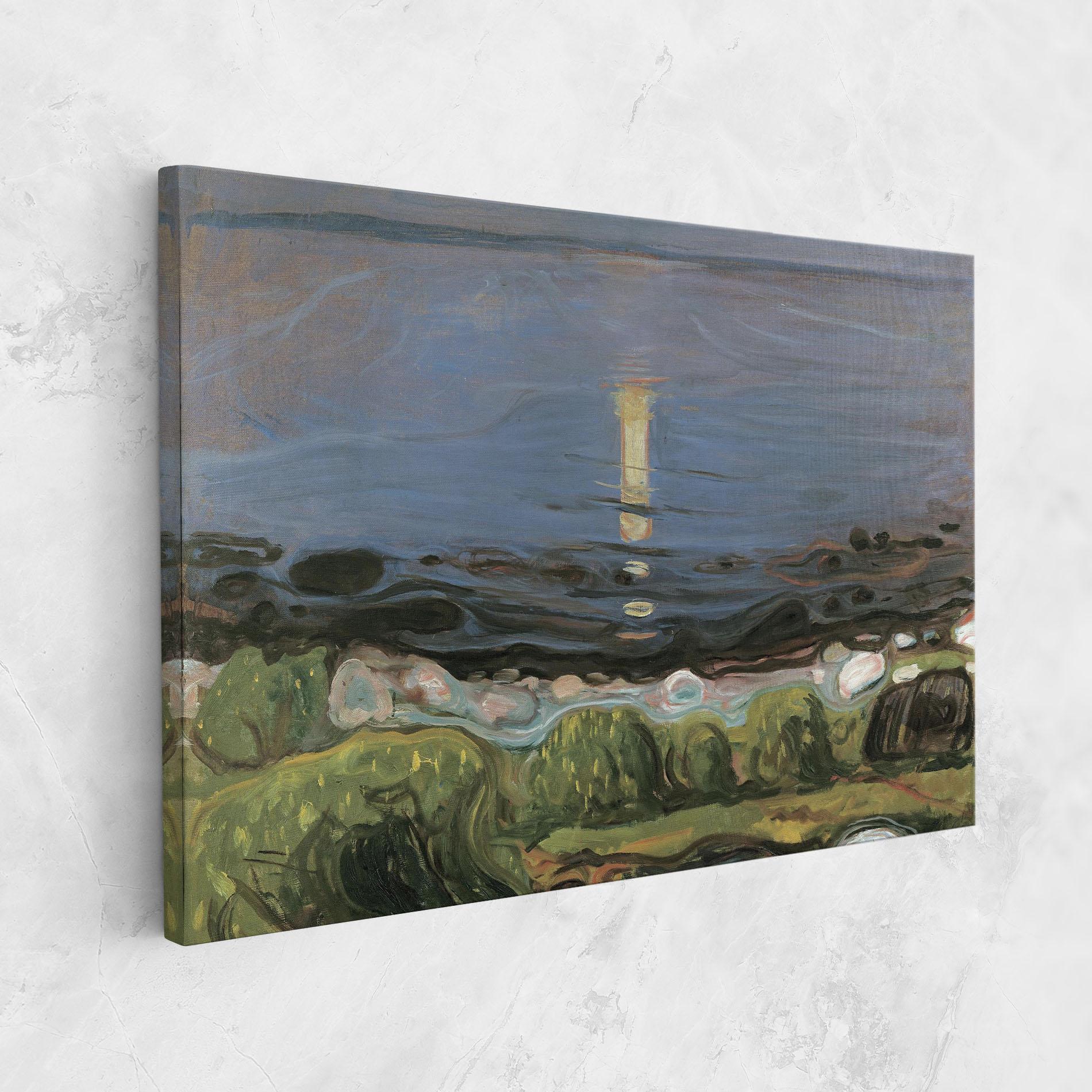 Leinwandbild Summer Night Beach mockup 1