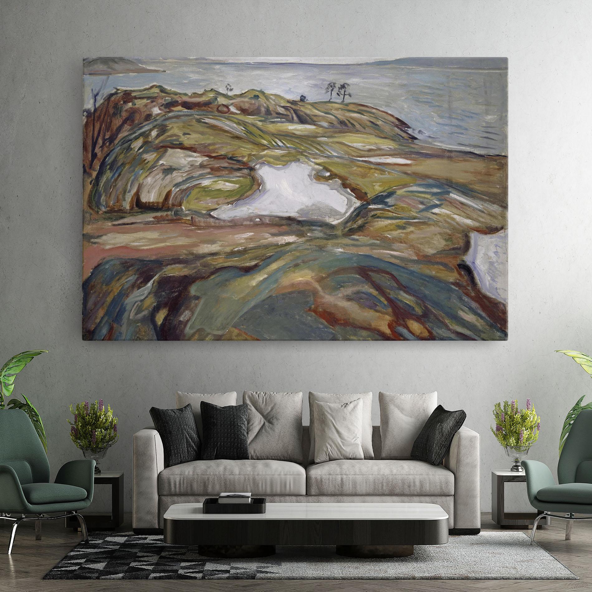 Leinwandbild Coastal Landscape mockup 7