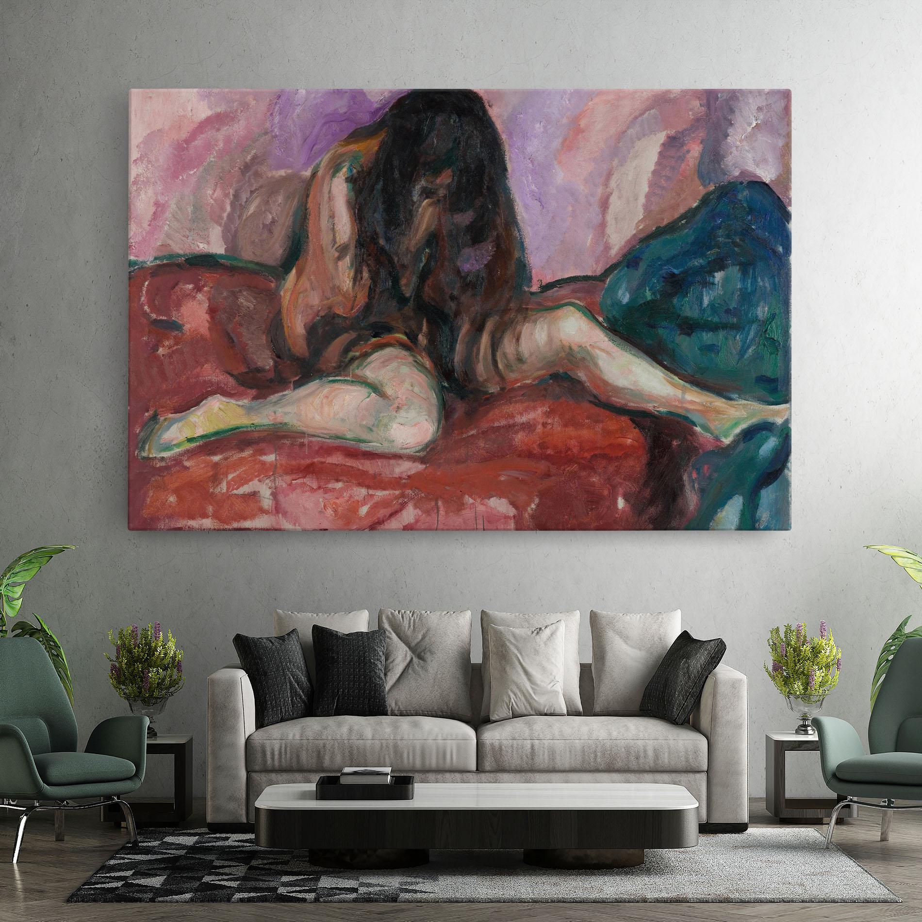 Leinwandbild Weeping Nude mockup 7