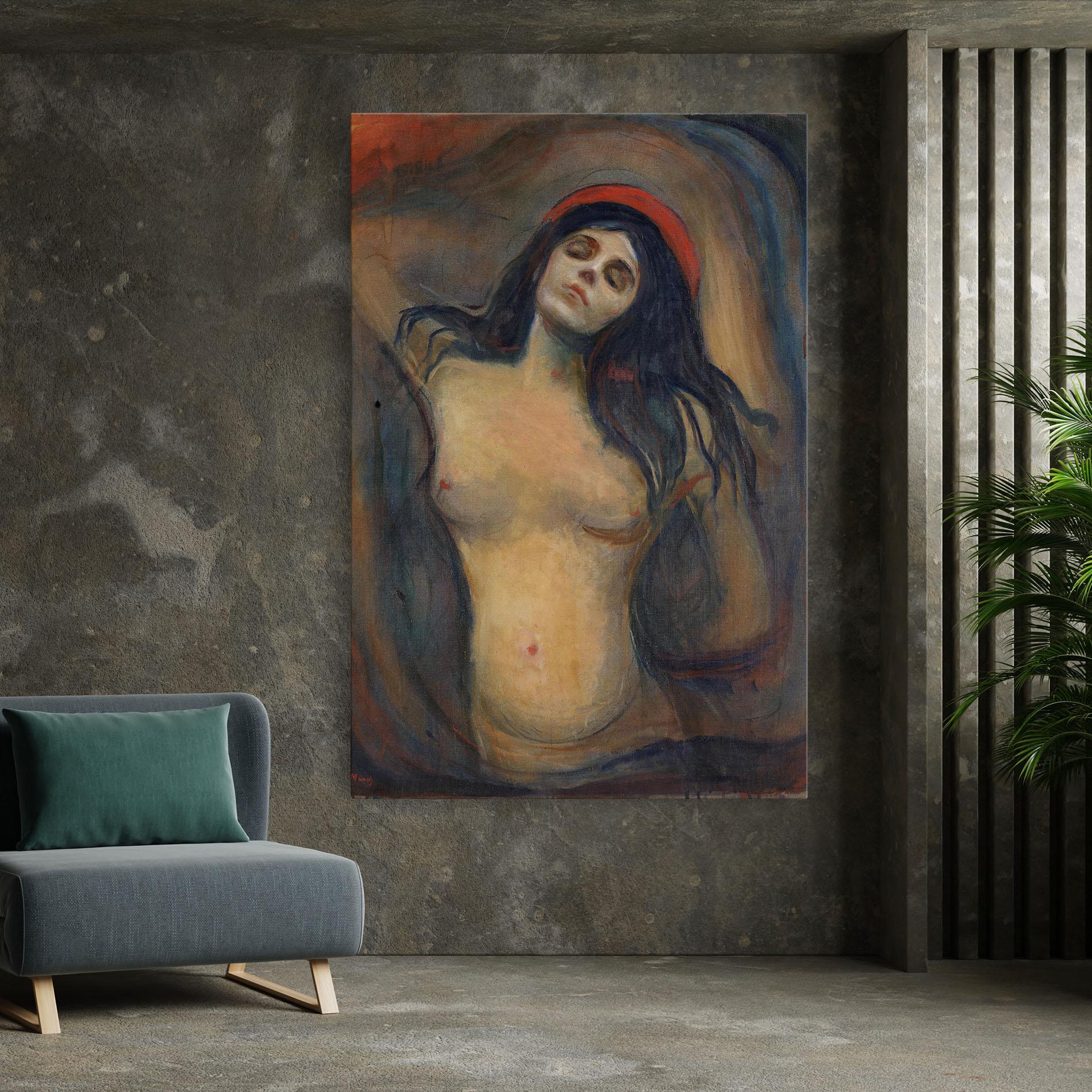 Leinwandbild Madonna Oil Painting mockup 7
