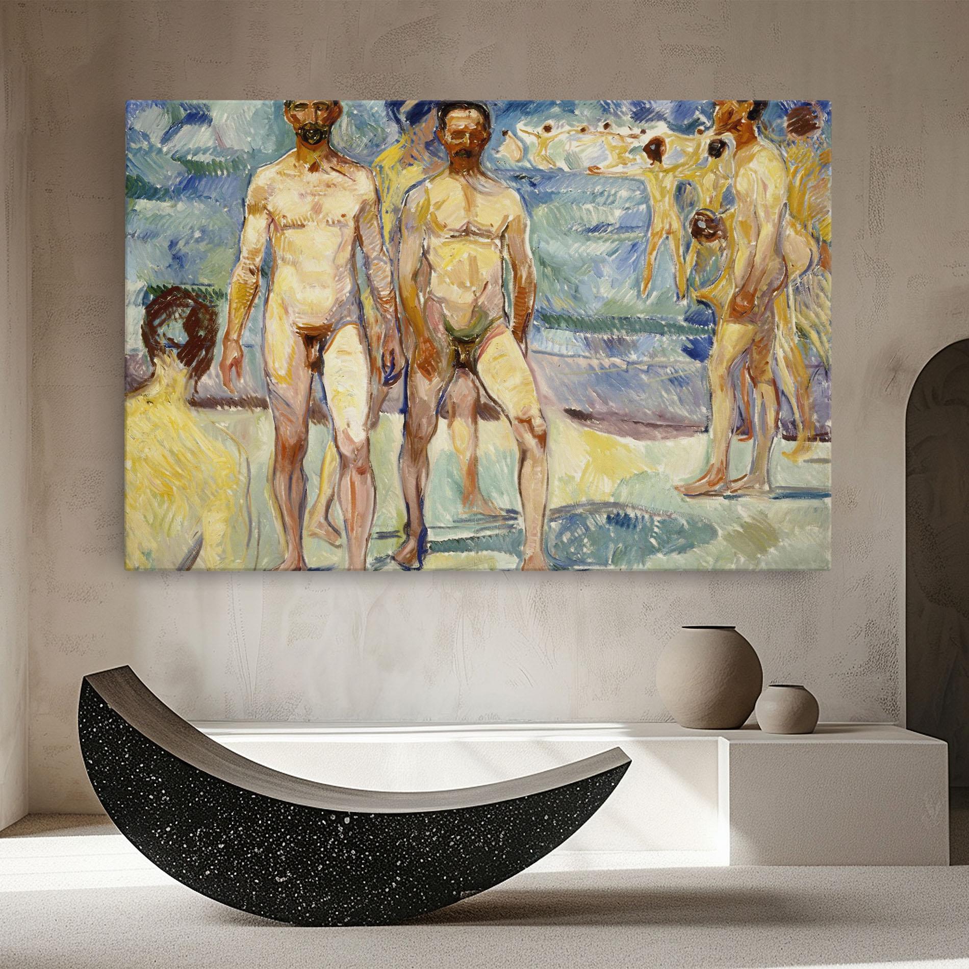 Leinwandbild Bathing Men mockup 8