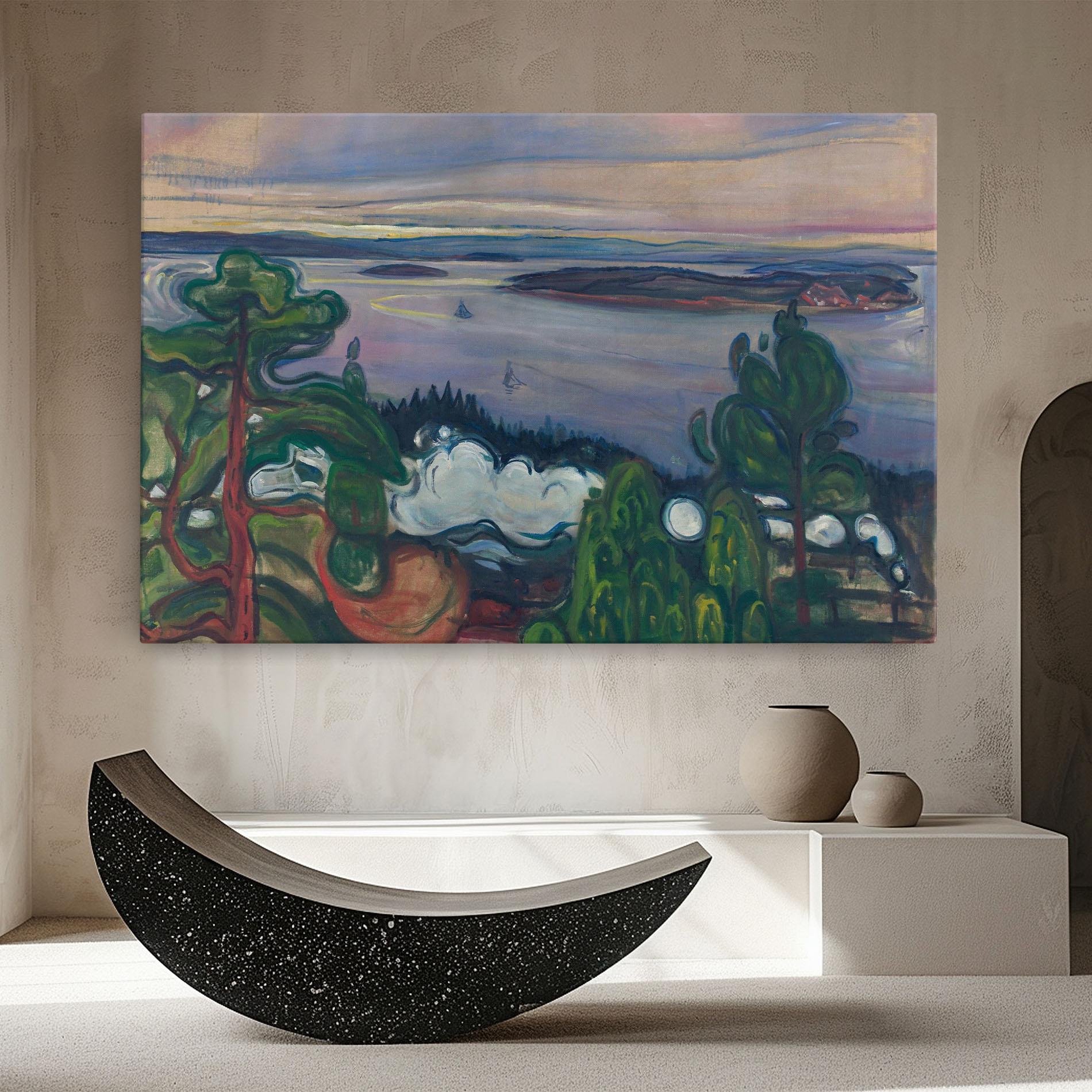 Leinwandbild Train Smoke mockup 8